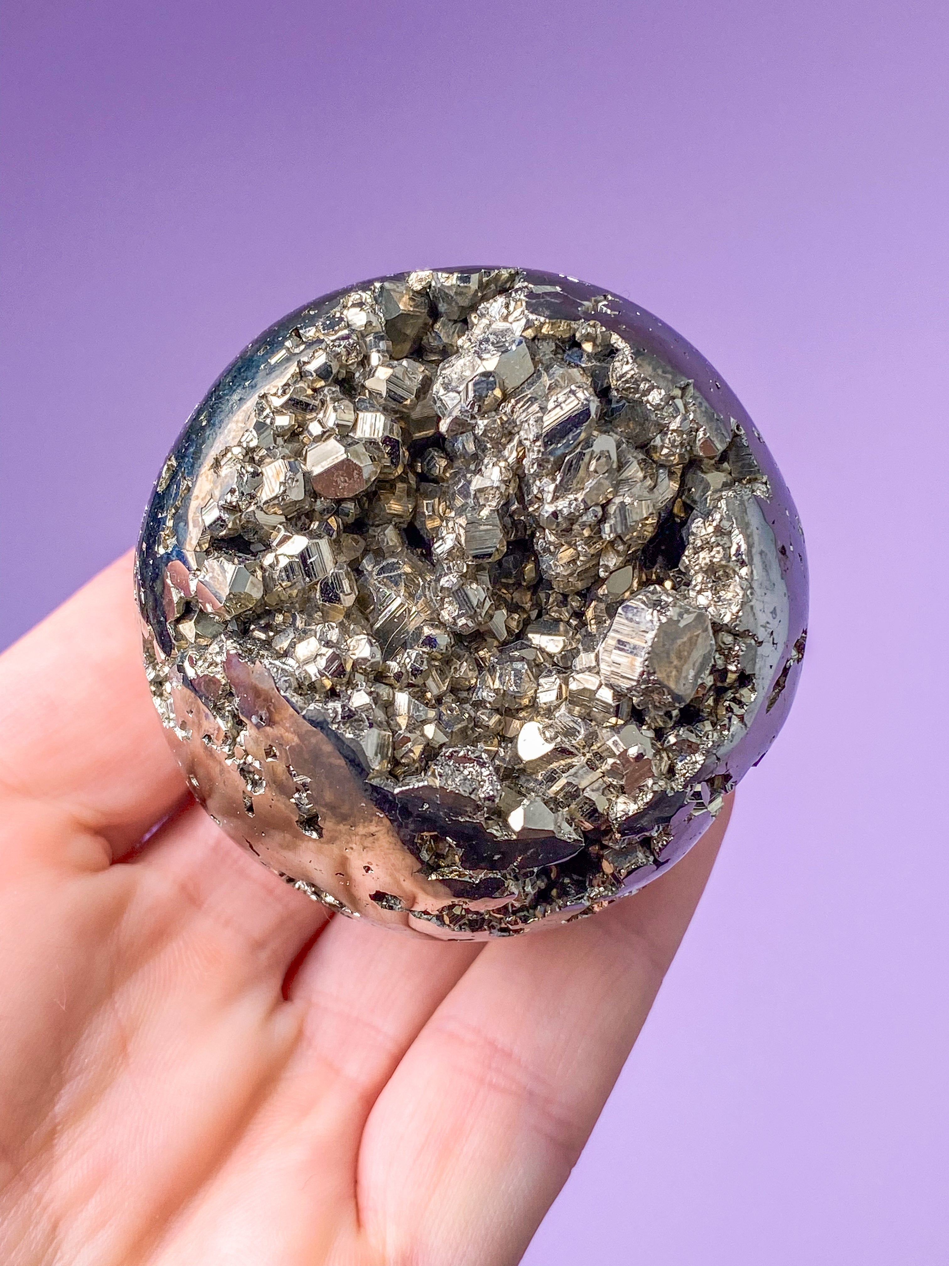 Druzy Pyrit Kugle (Nr. 2)