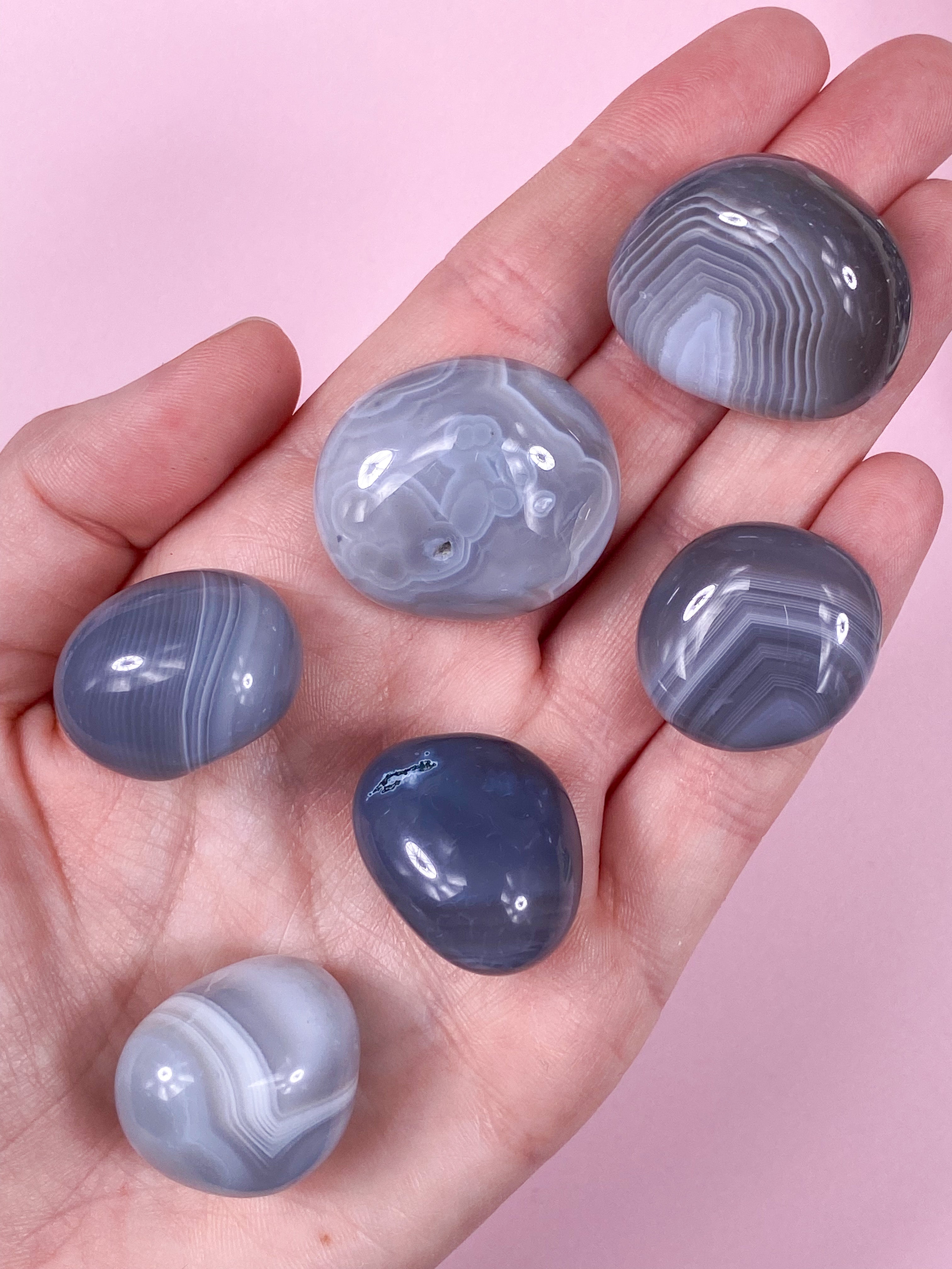 Naturlig Agat Polerad