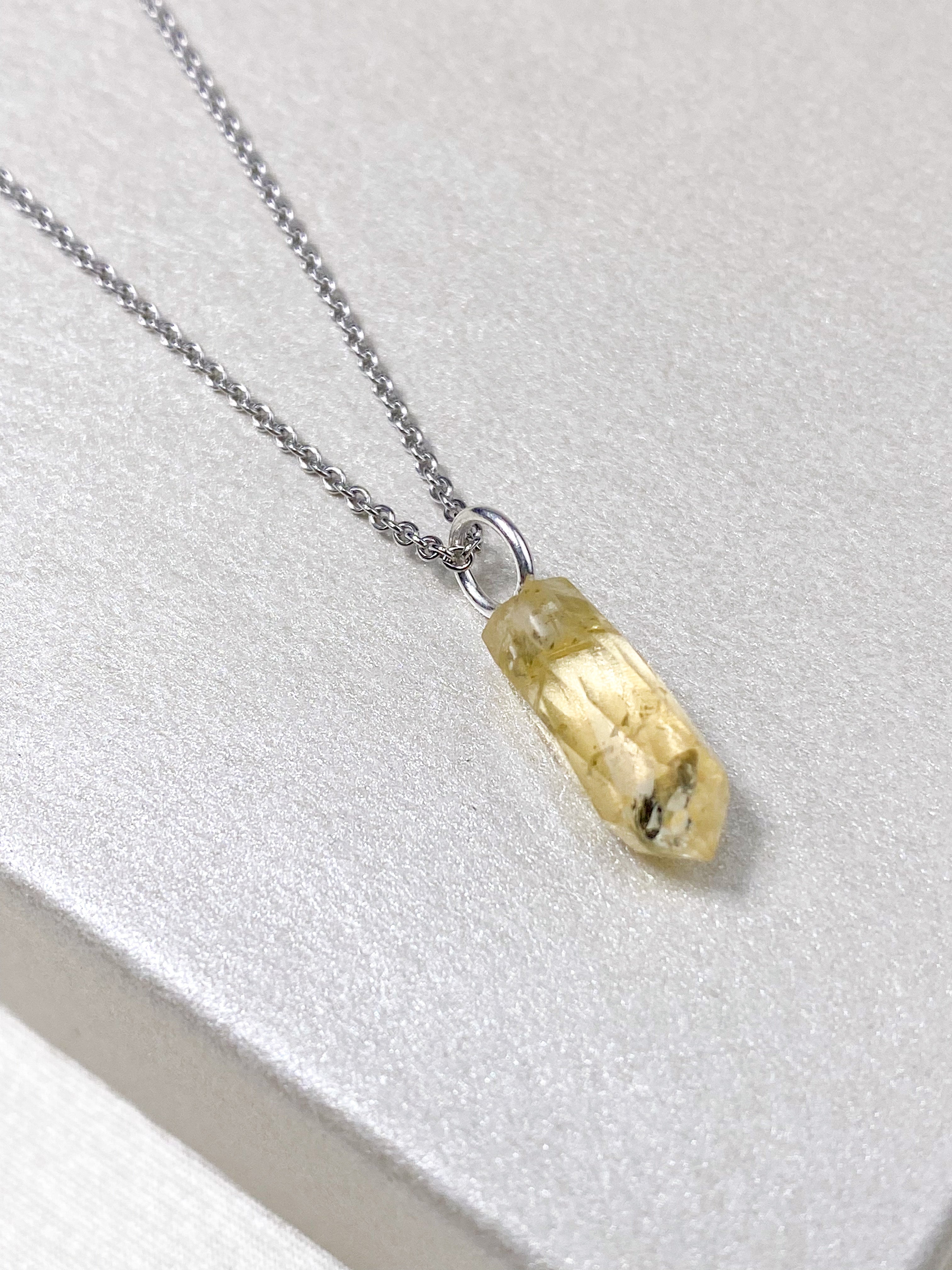 Citrin Spike Halsband