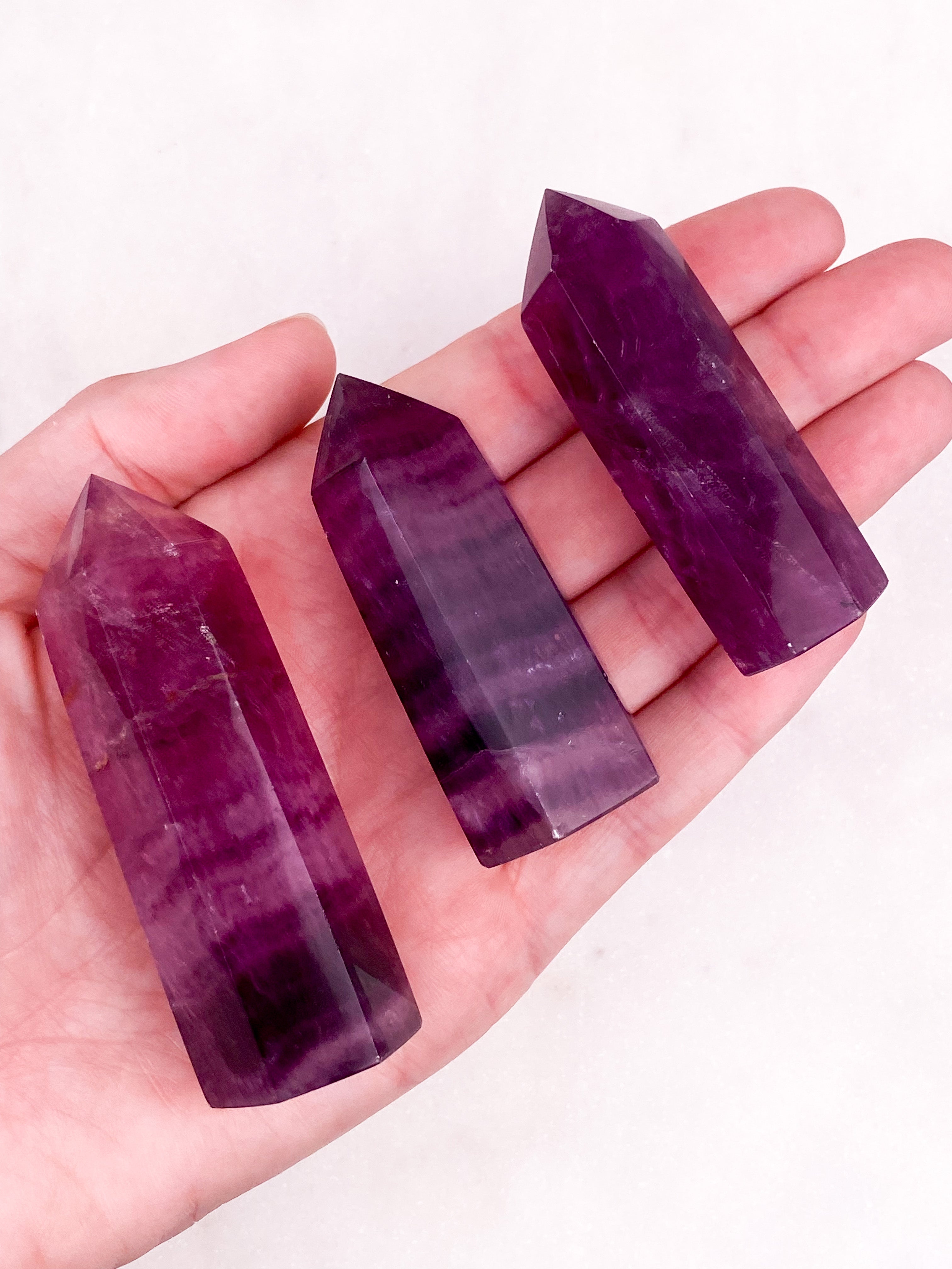 Vin röd fluorit torn - sällsynt