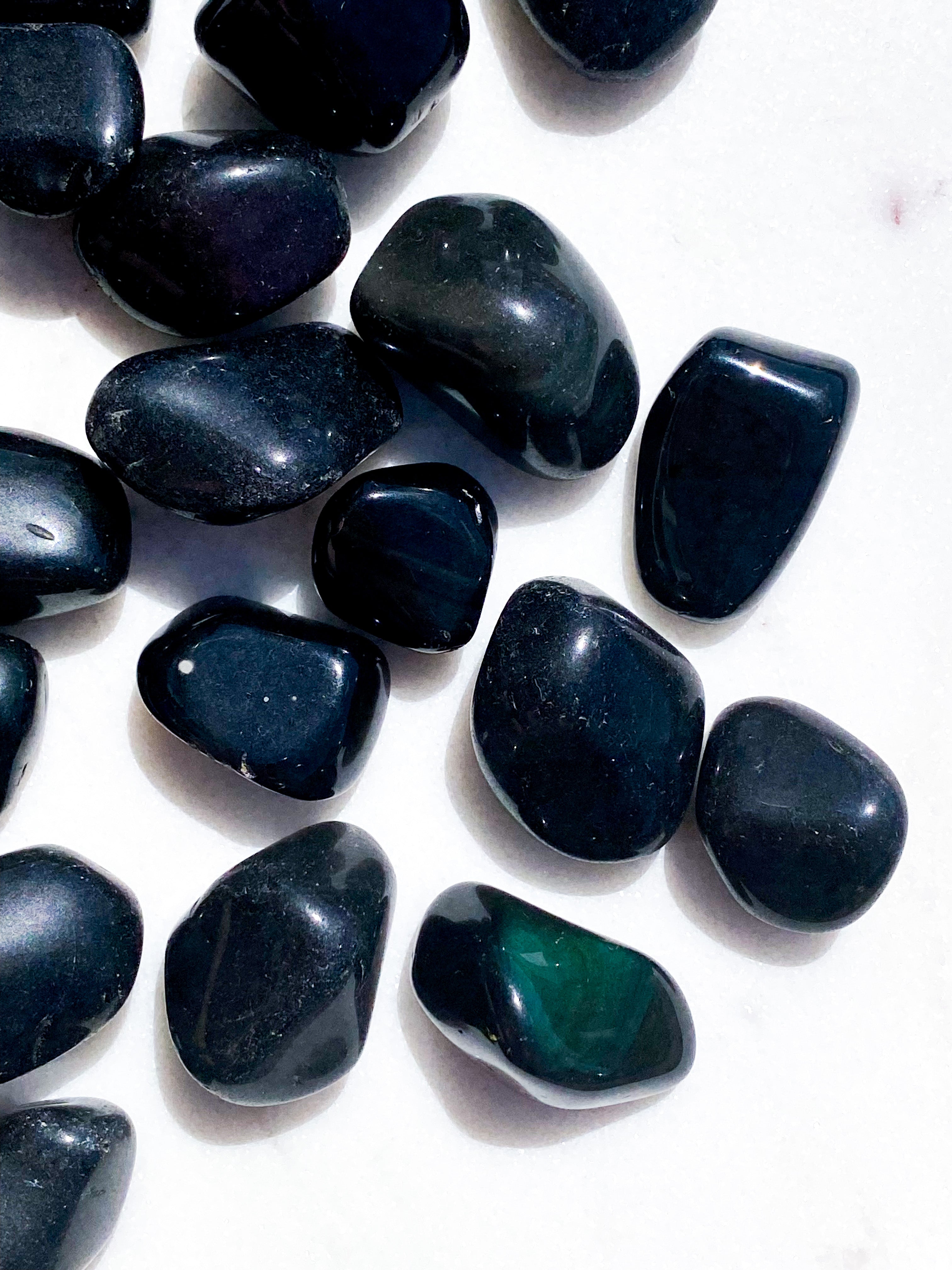 Regnbue Obsidian Poleret