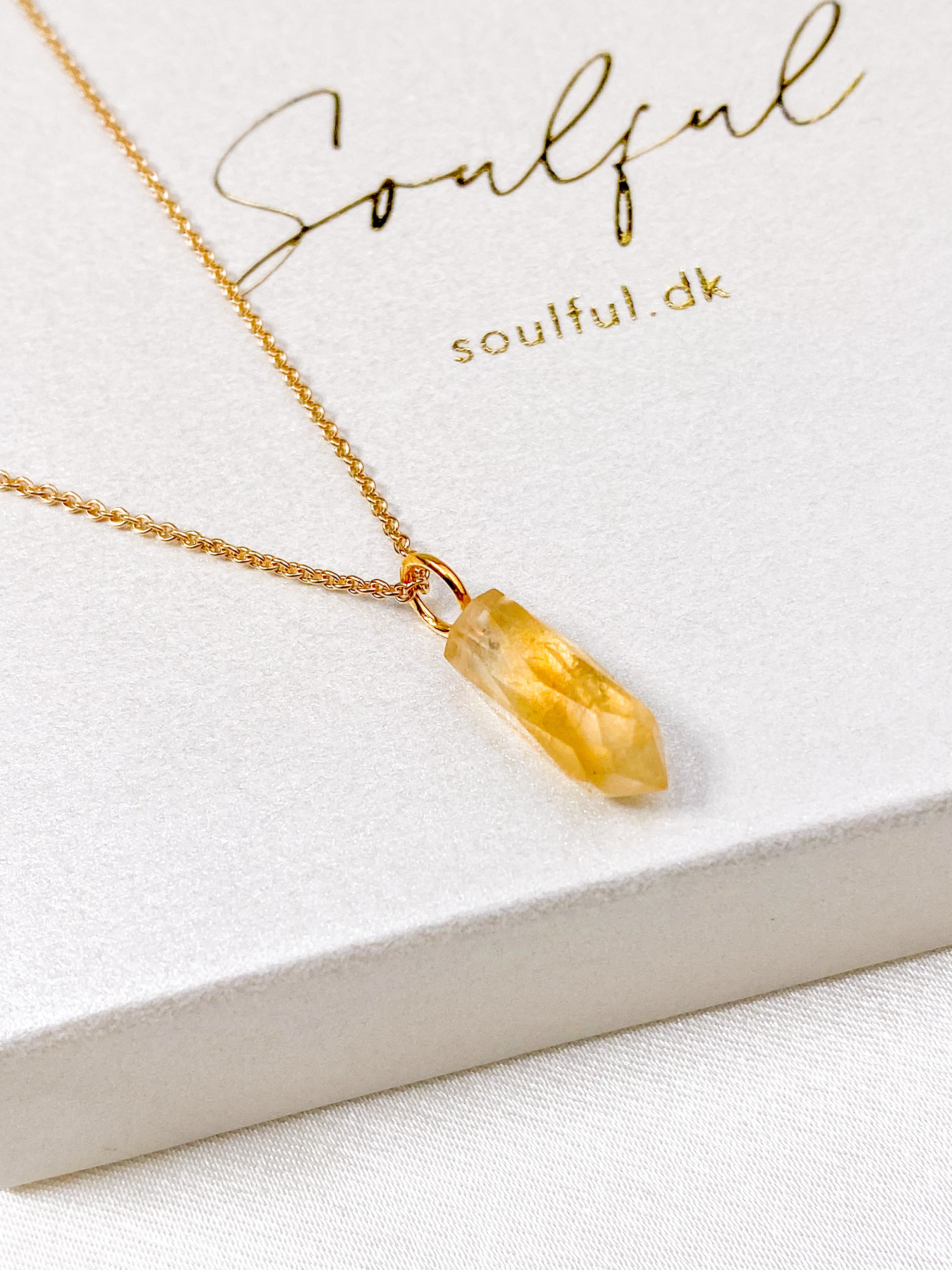 Citrin Spike Halsband