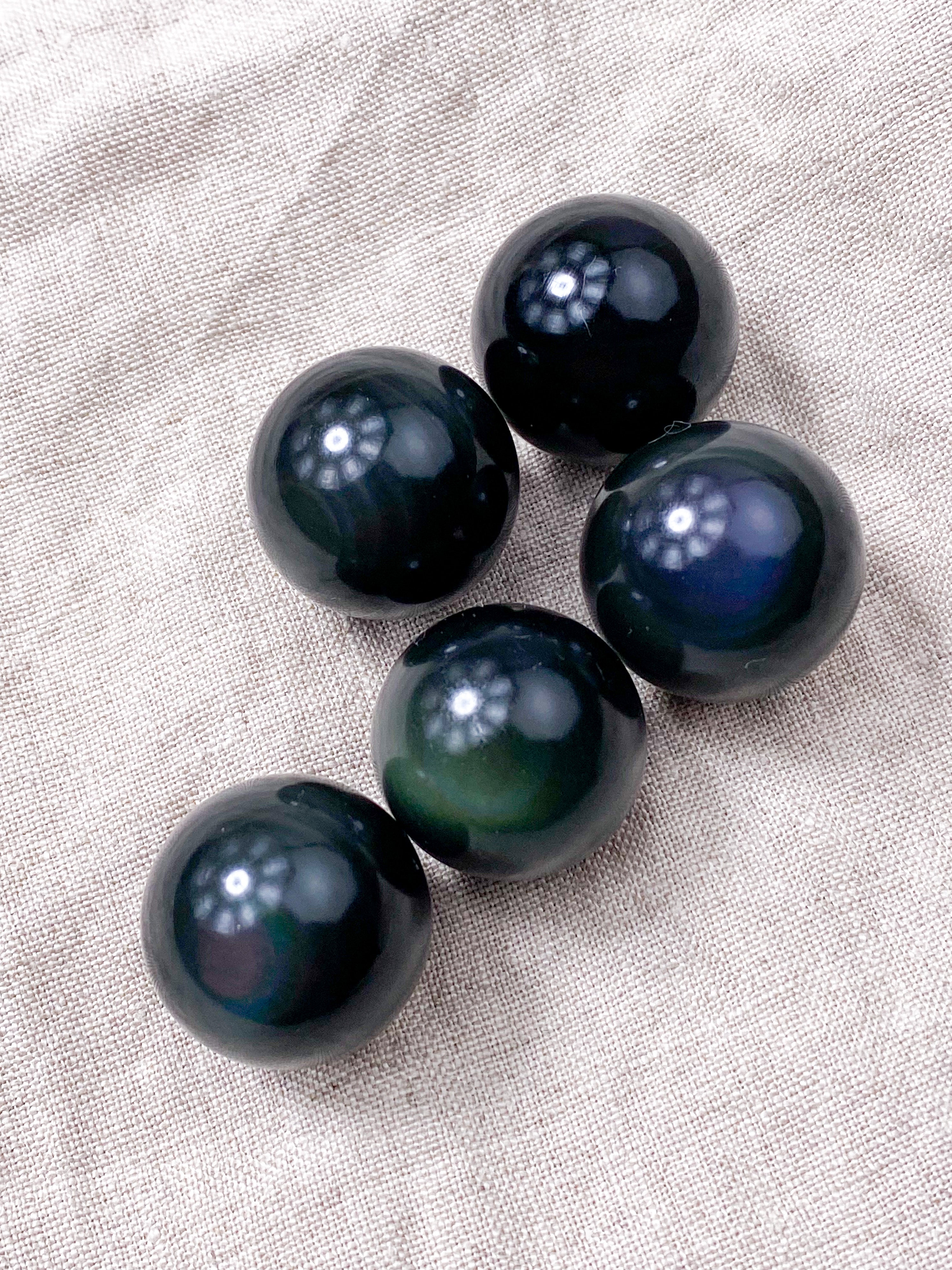 Regnbue Obsidian Kugle - Mini