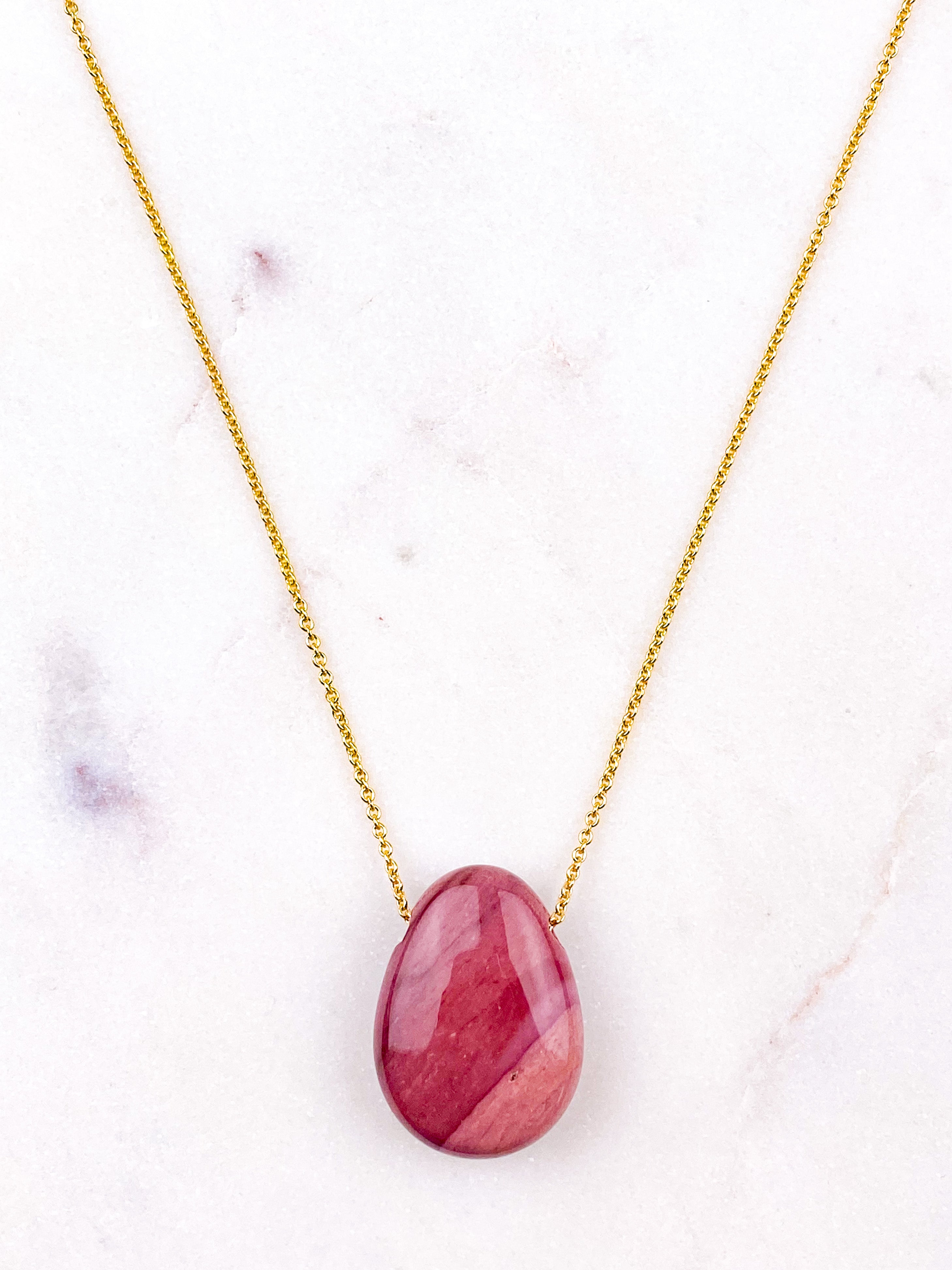 Mountain Crystal Drop Halsband