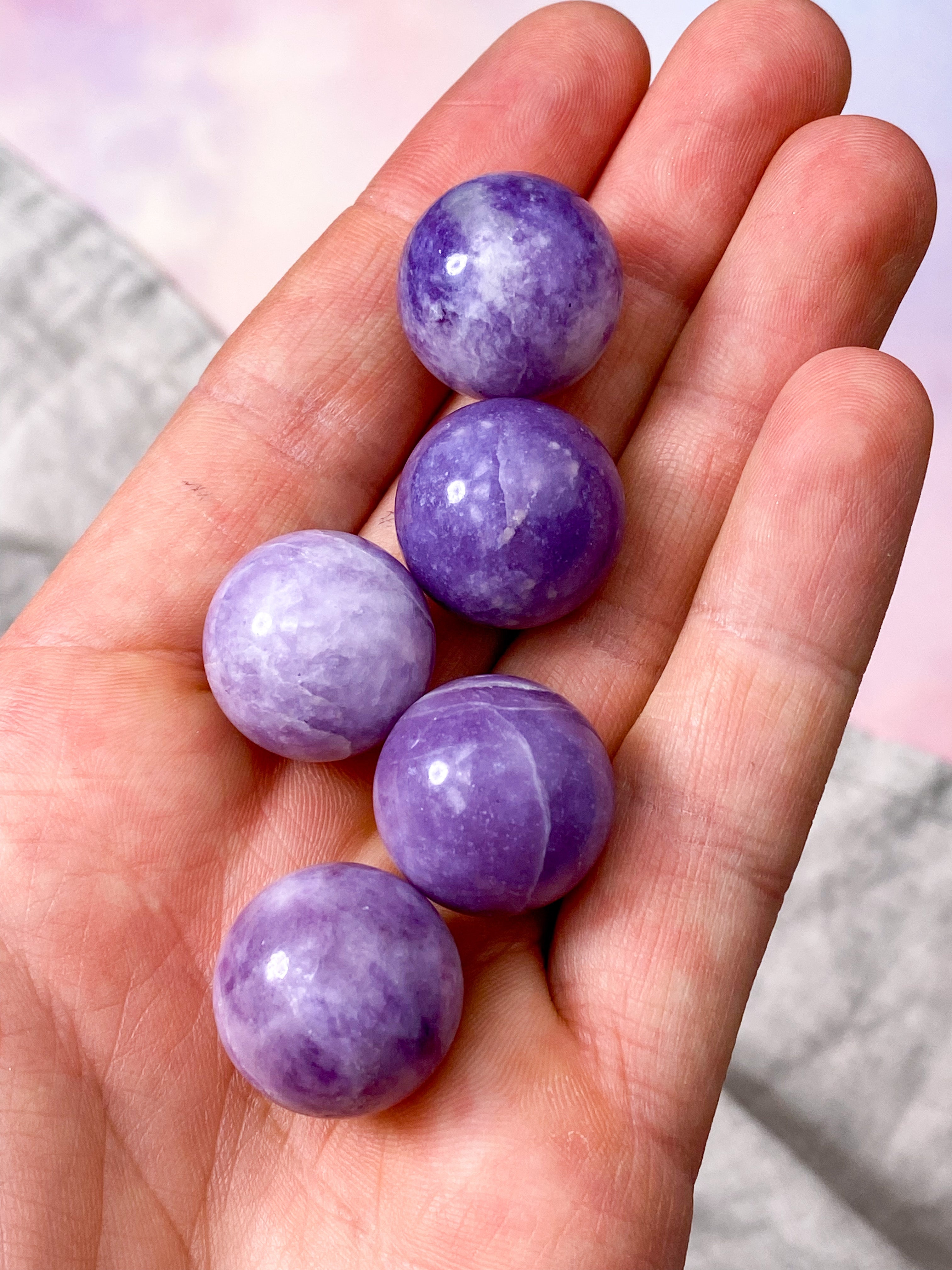 Lepidolitkula - 2 cm