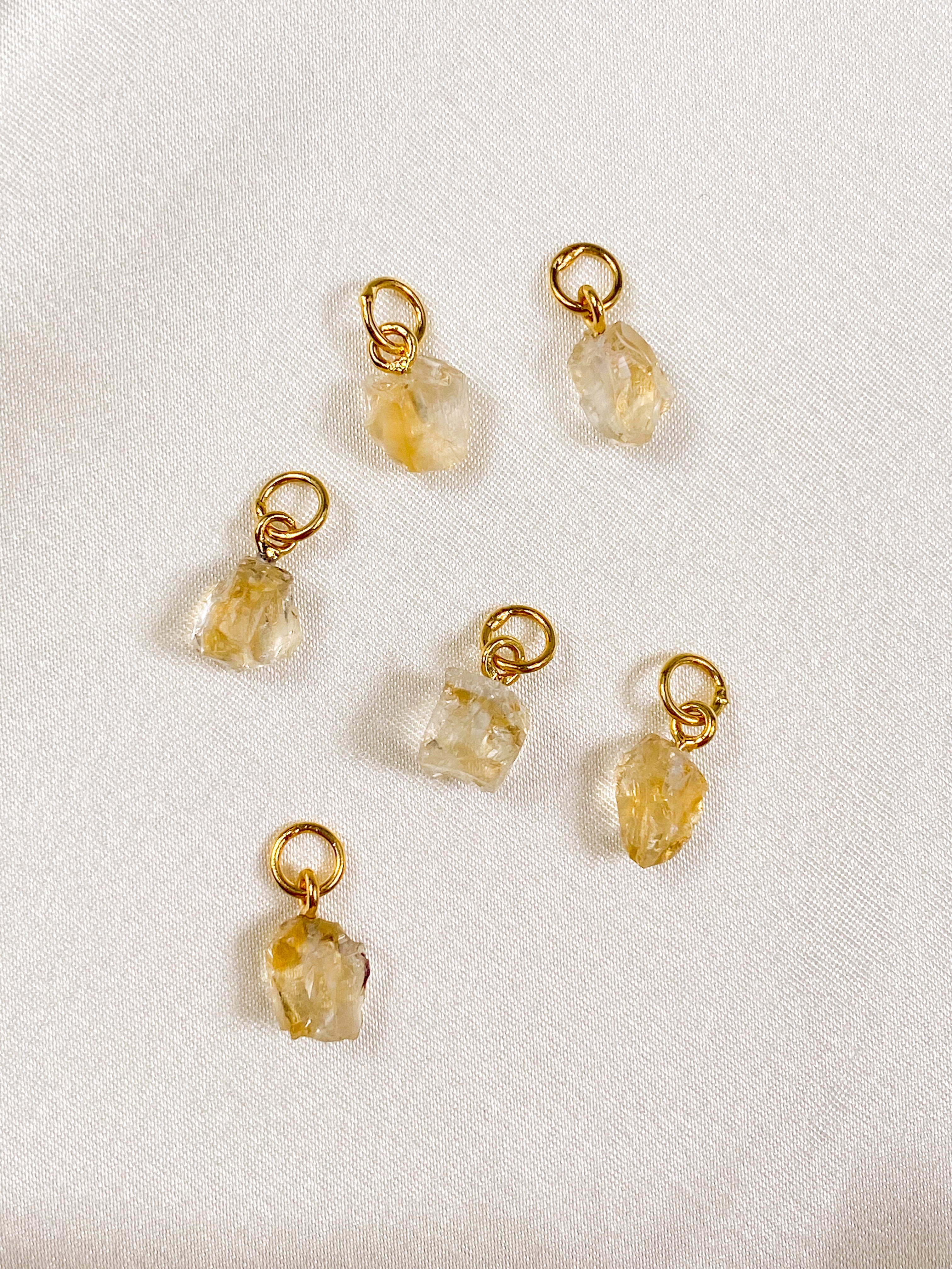 Akvamarin - Petite Heart - Guld