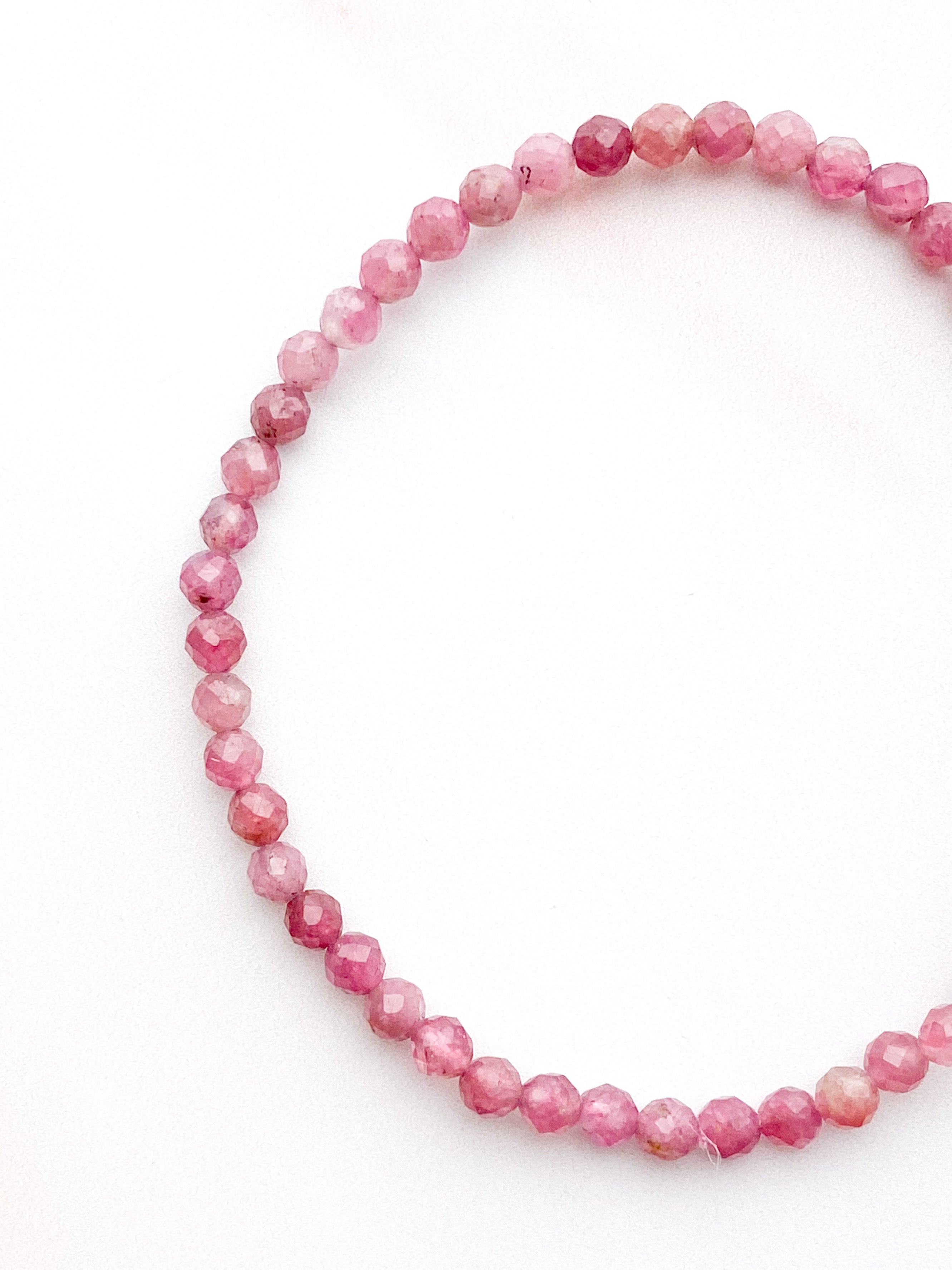 Rosa Turmalin Armband (FACET)