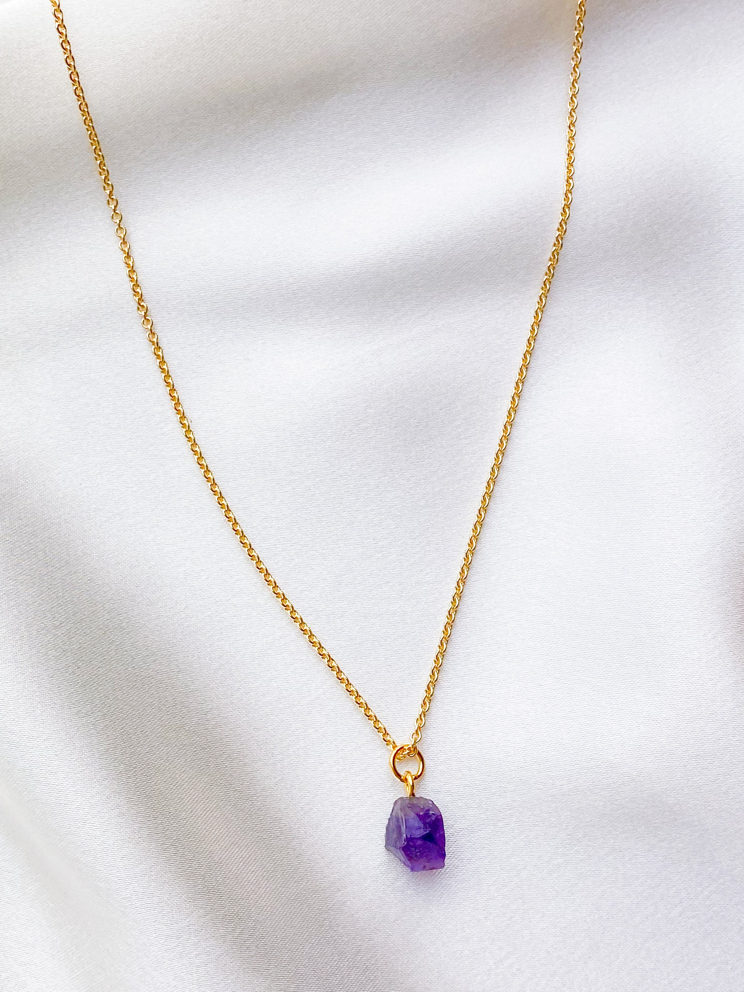 Akvamarin - Petite Heart - Guld