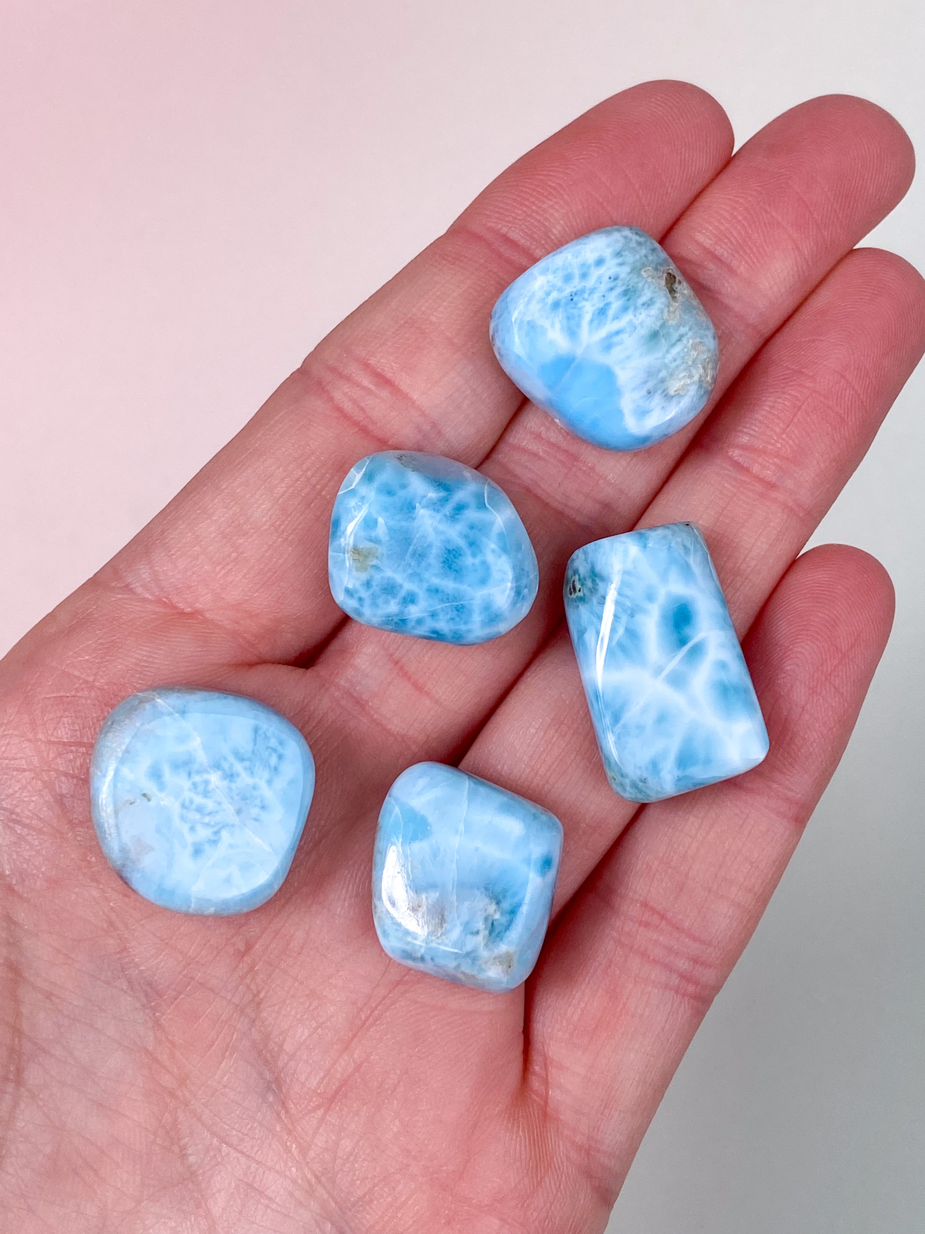 Larimar Pocket Stone - Exklusiv kvalitet