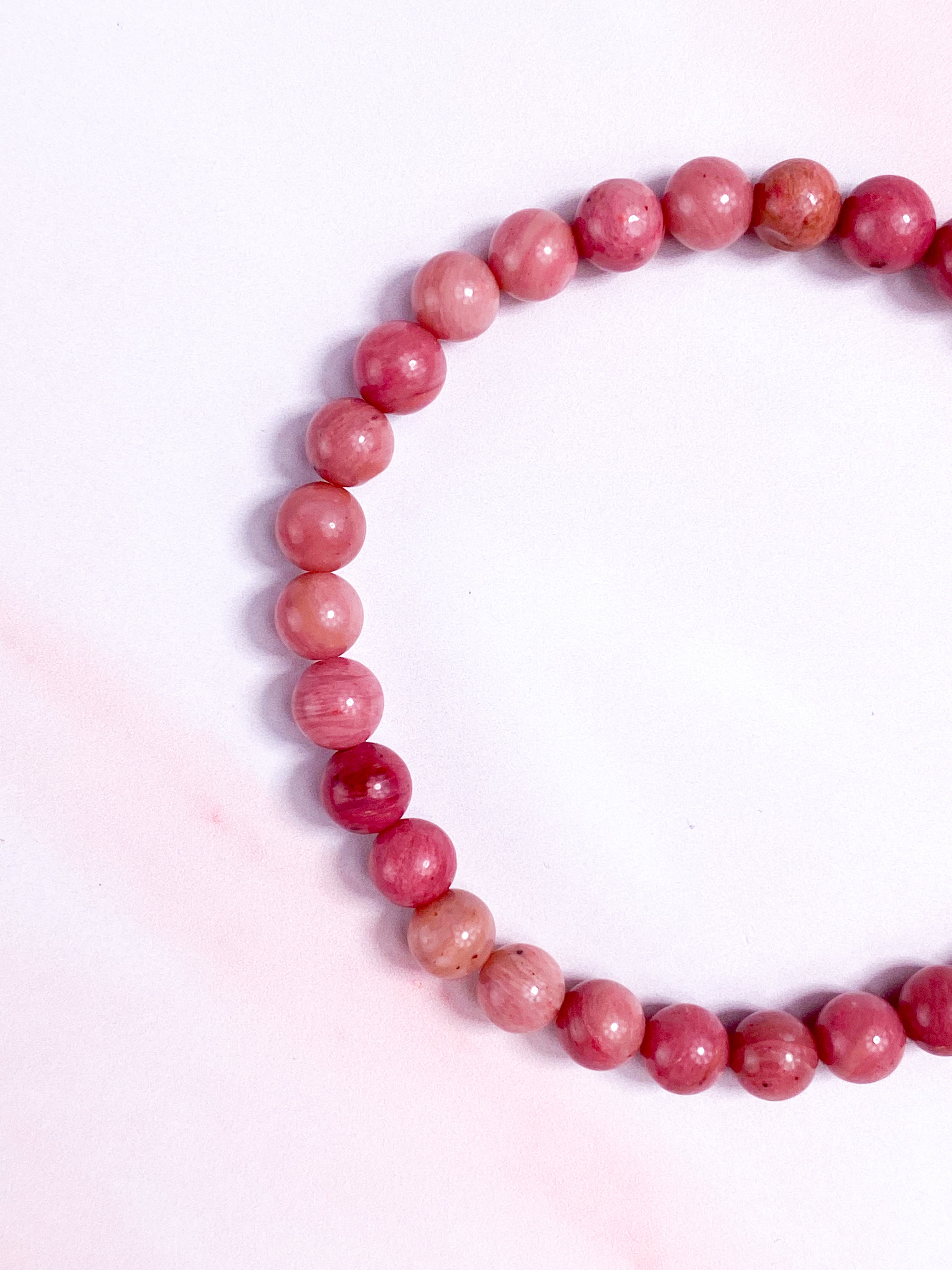 Rosa Rhodonite polerad