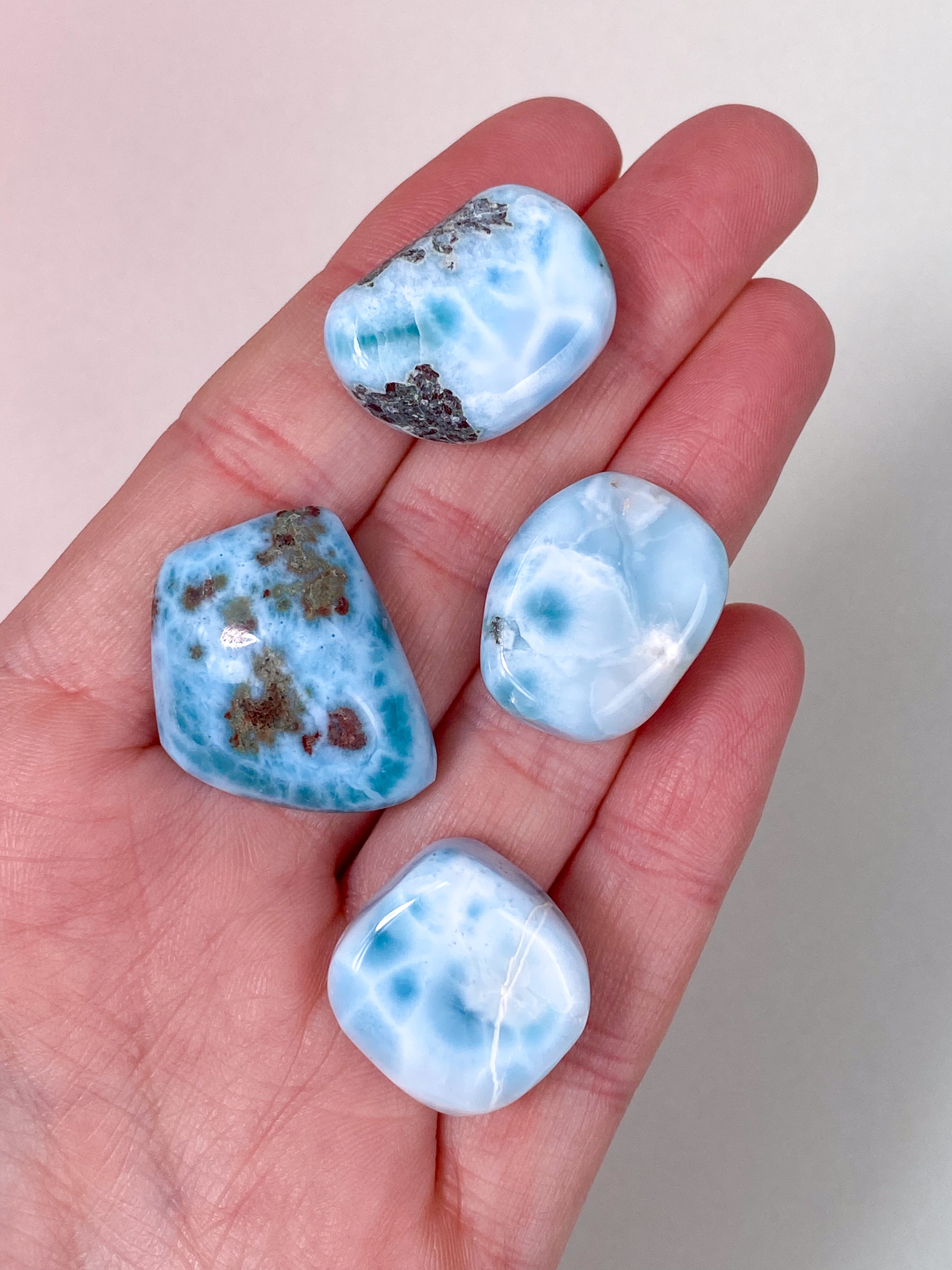 Larimar Pocket Stone - Exklusiv kvalitet