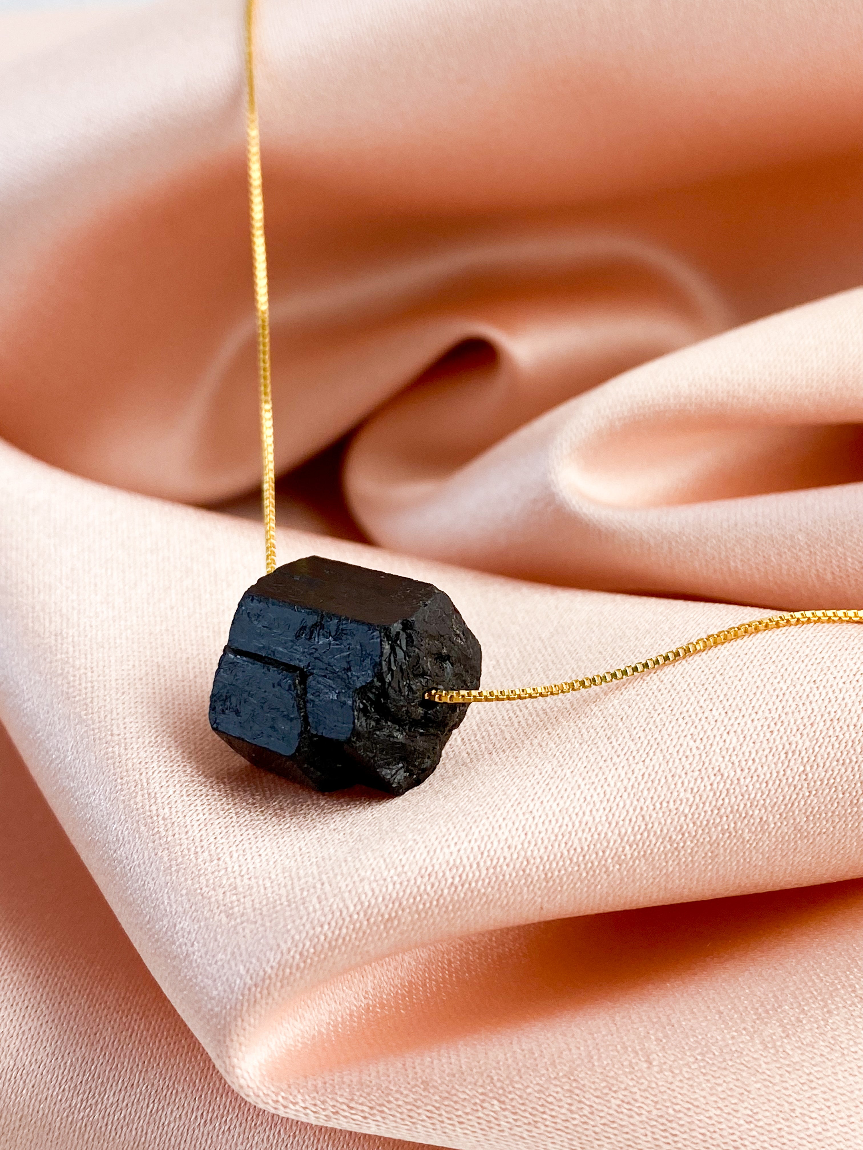 Akvamarin - Petite Heart - Guld