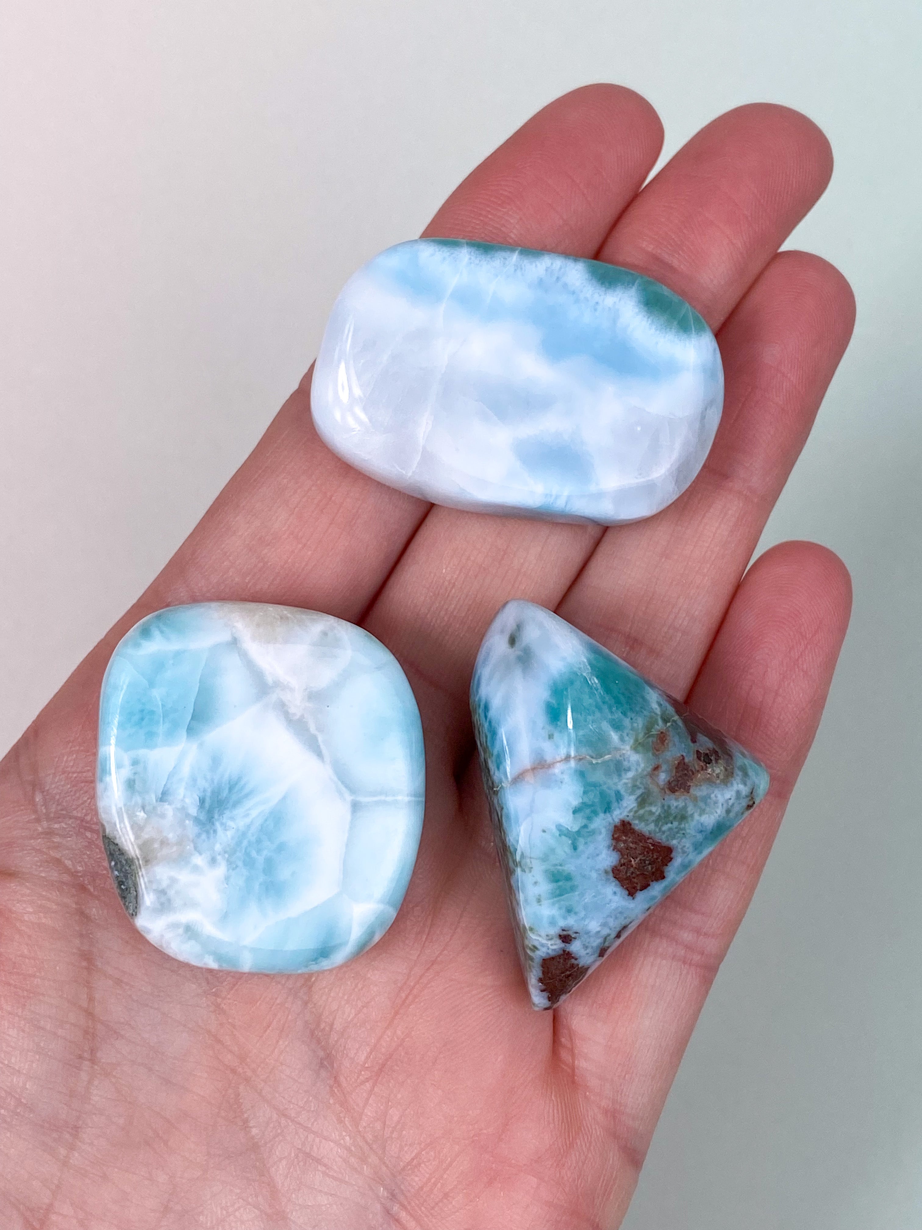Larimar Pocket Stone - Exklusiv kvalitet