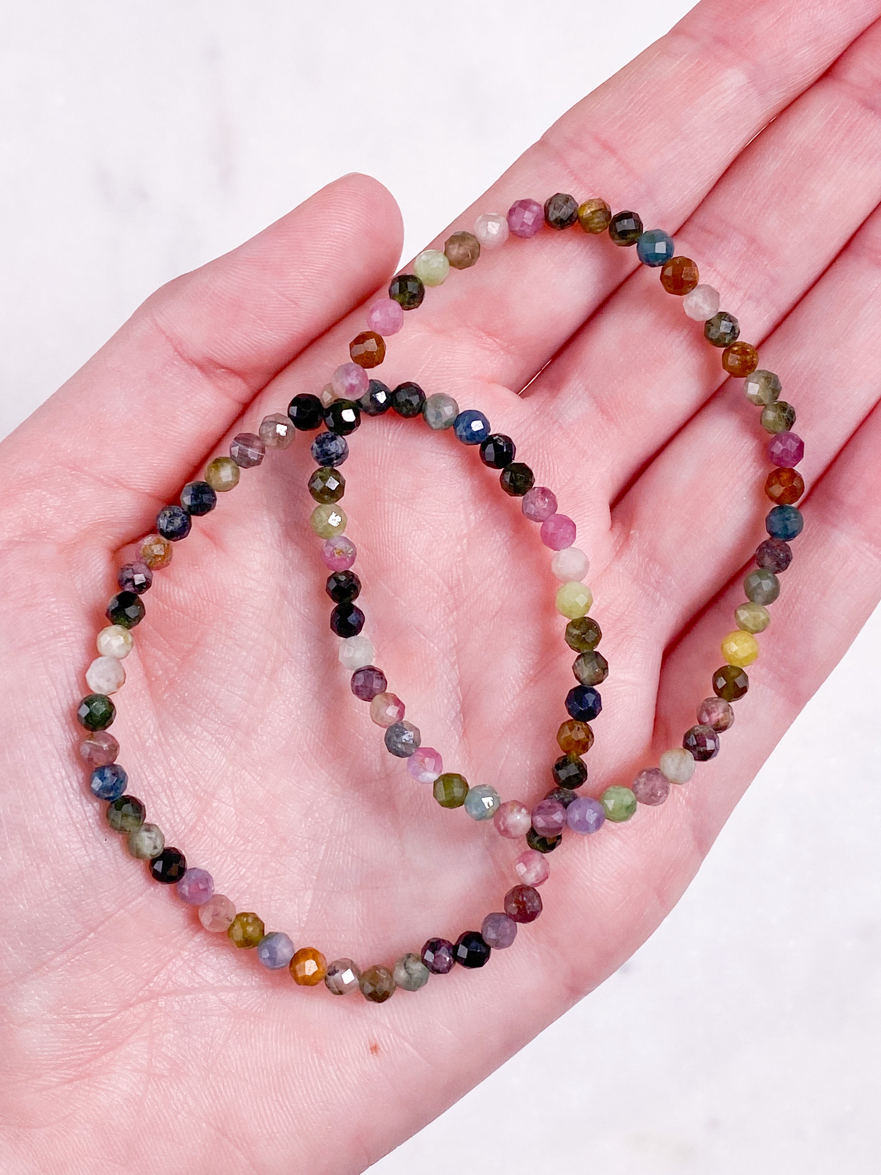 Rosa Turmalin Armband (FACET)