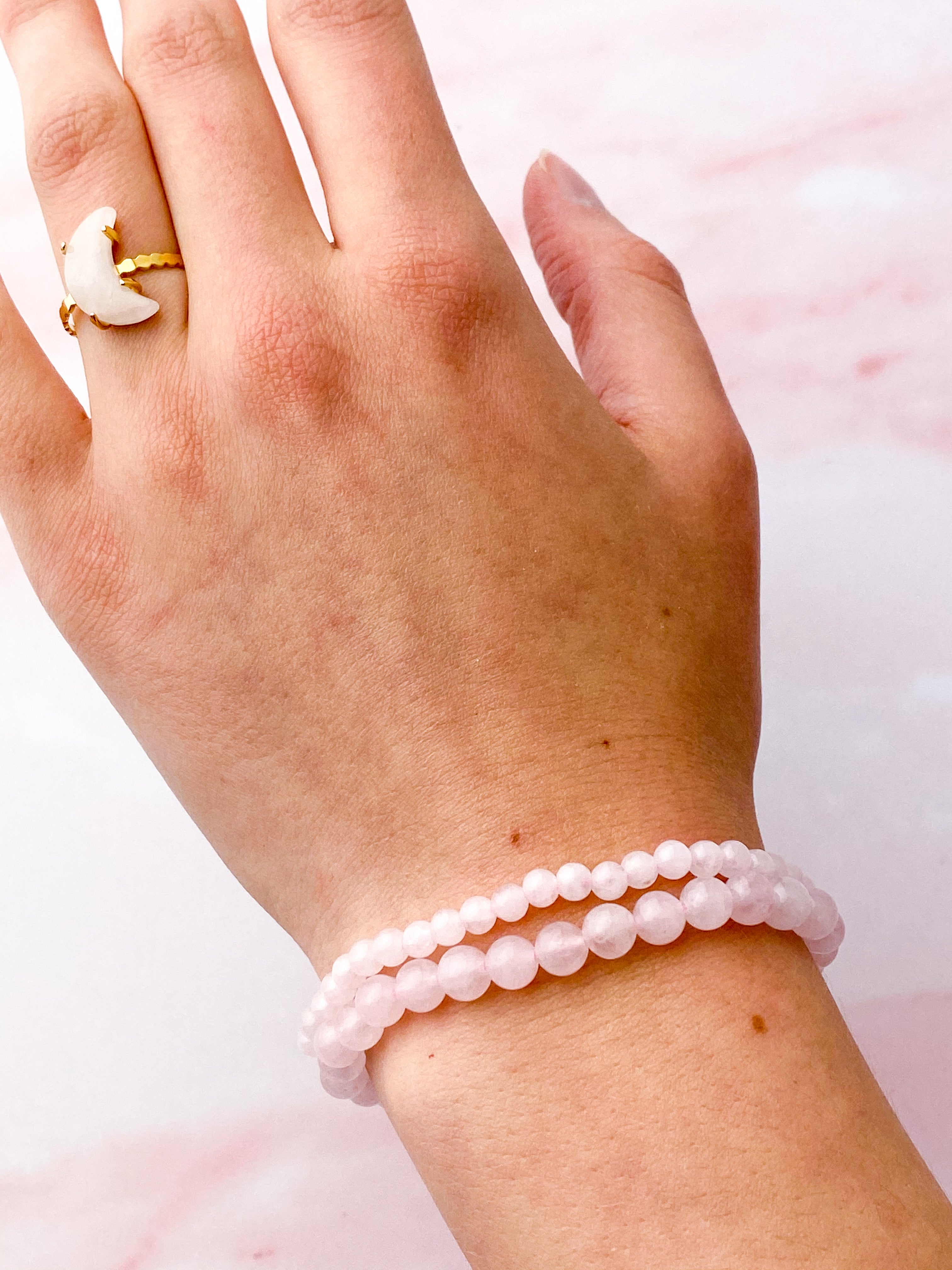 Rosakvarts armband