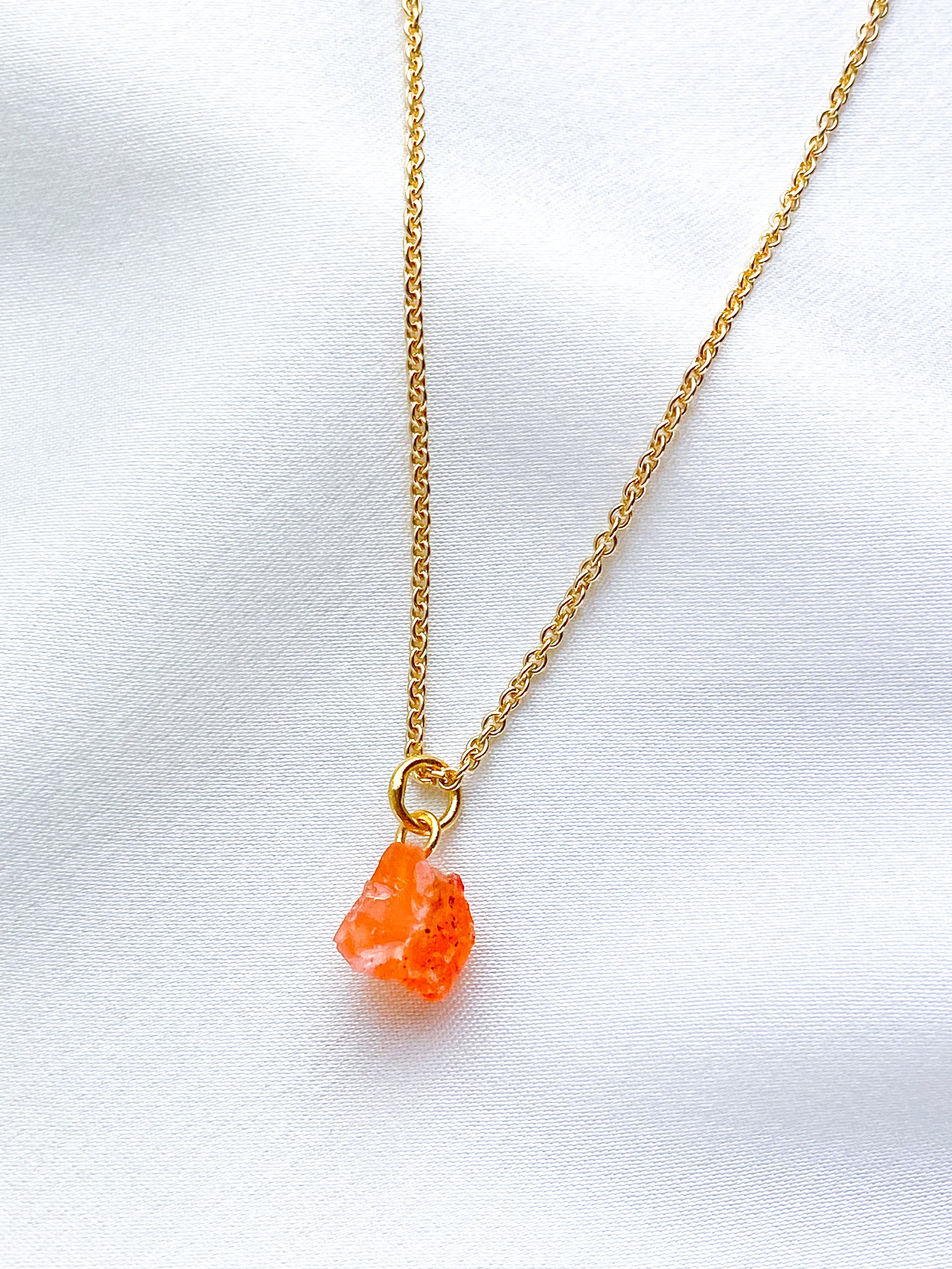 Akvamarin - Petite Heart - Guld
