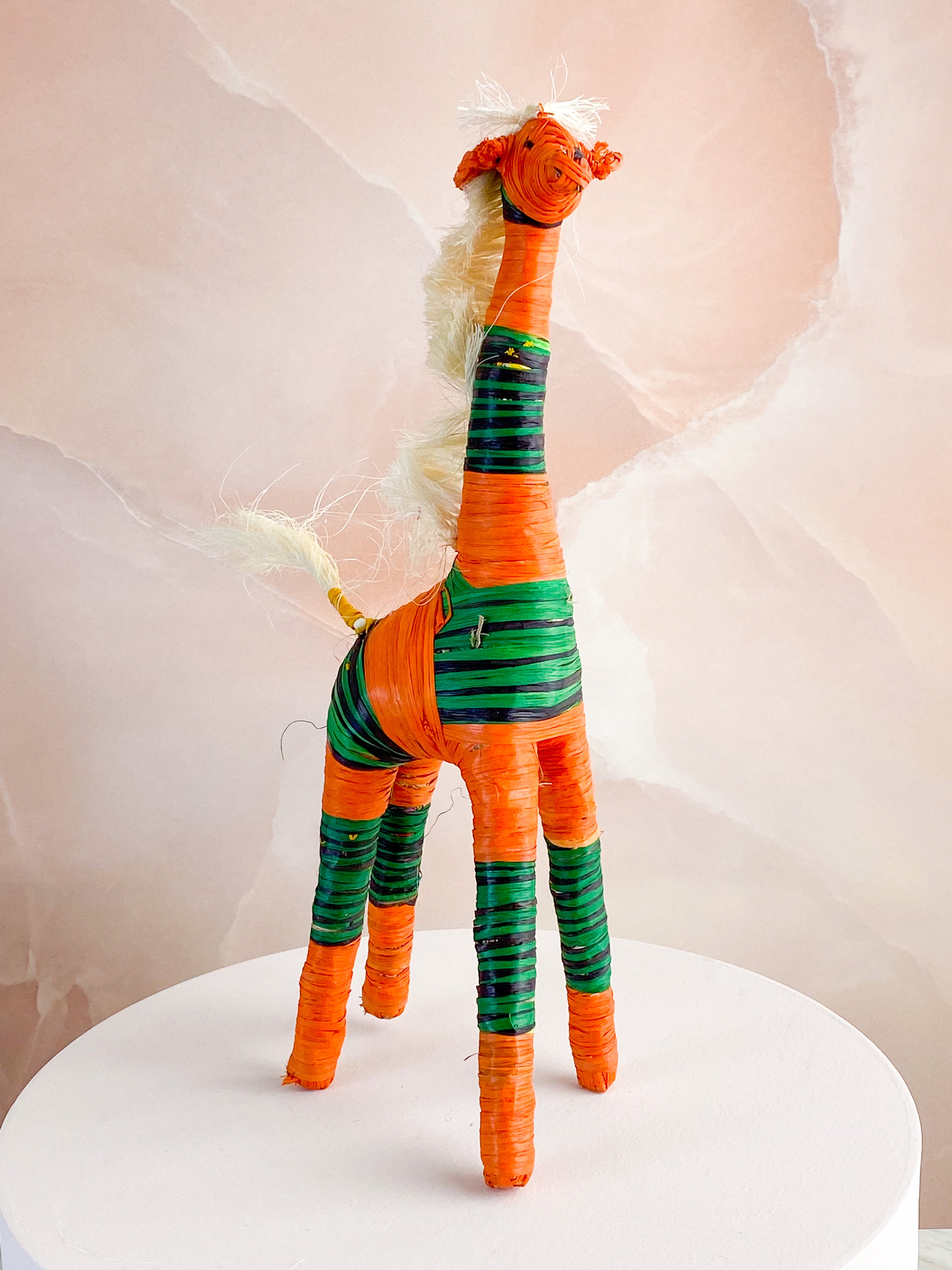 Hand -tråkig giraff från Madagaskar