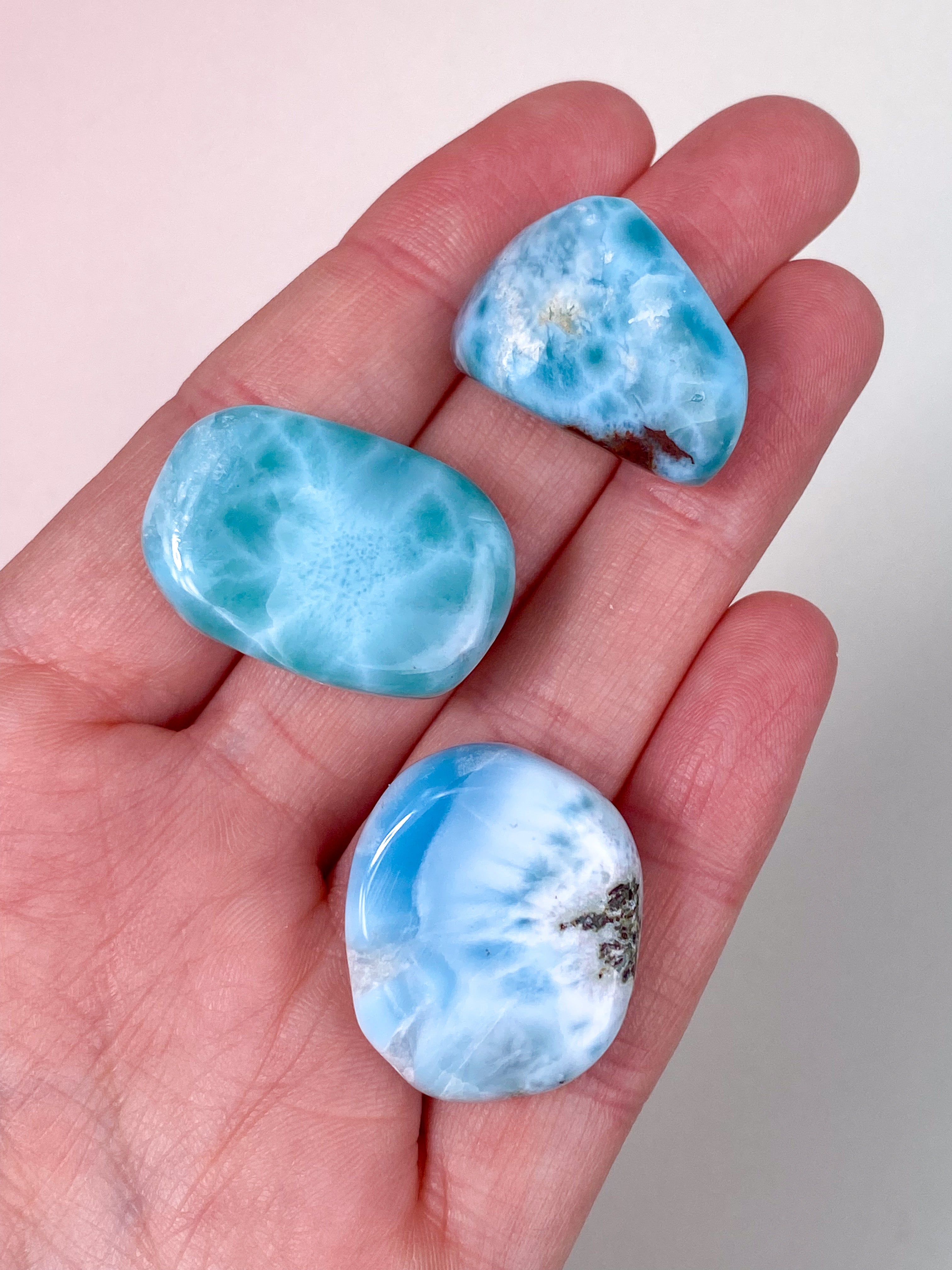 Larimar Pocket Stone - Exklusiv kvalitet