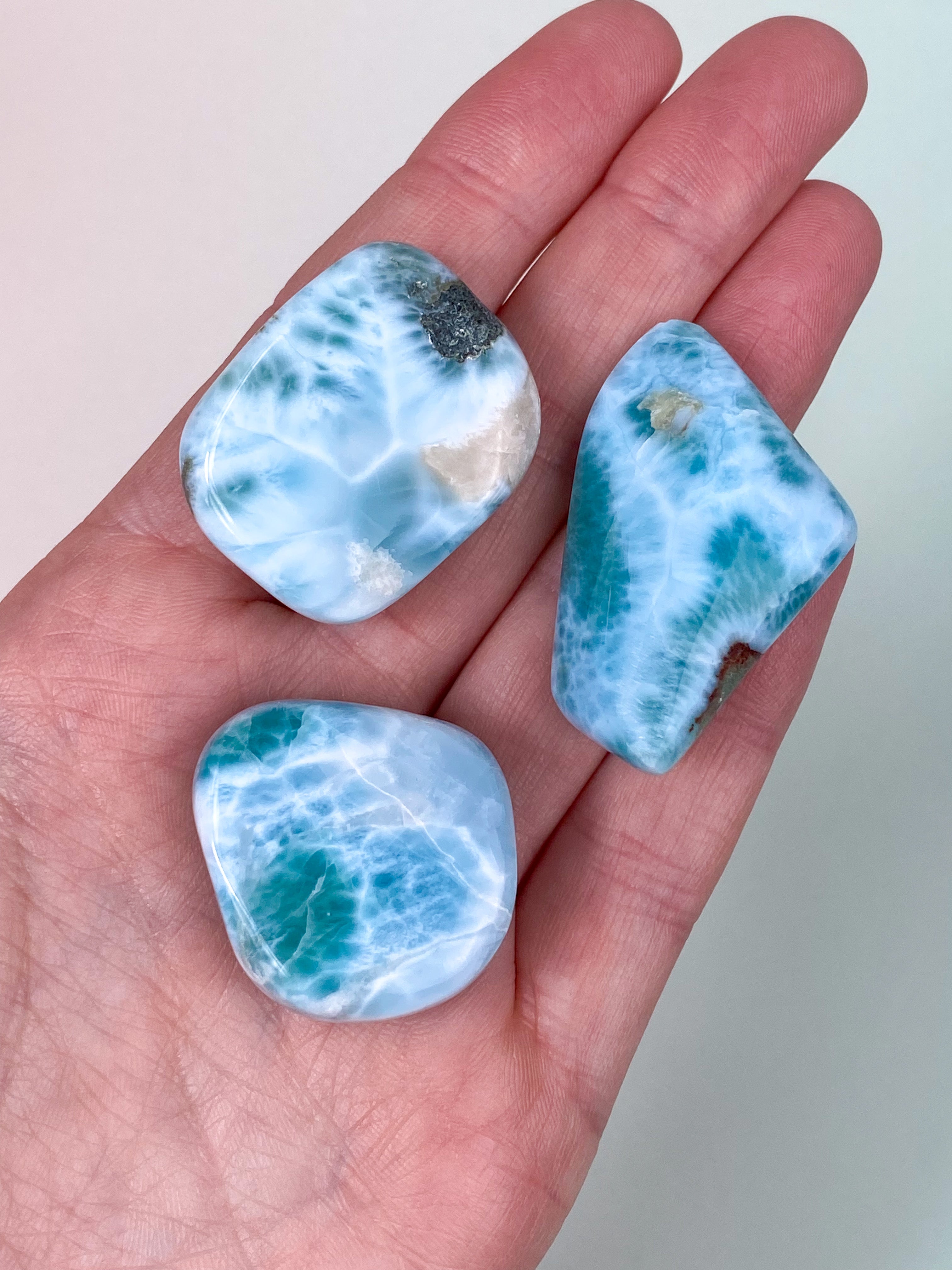 Larimar Pocket Stone - Exklusiv kvalitet