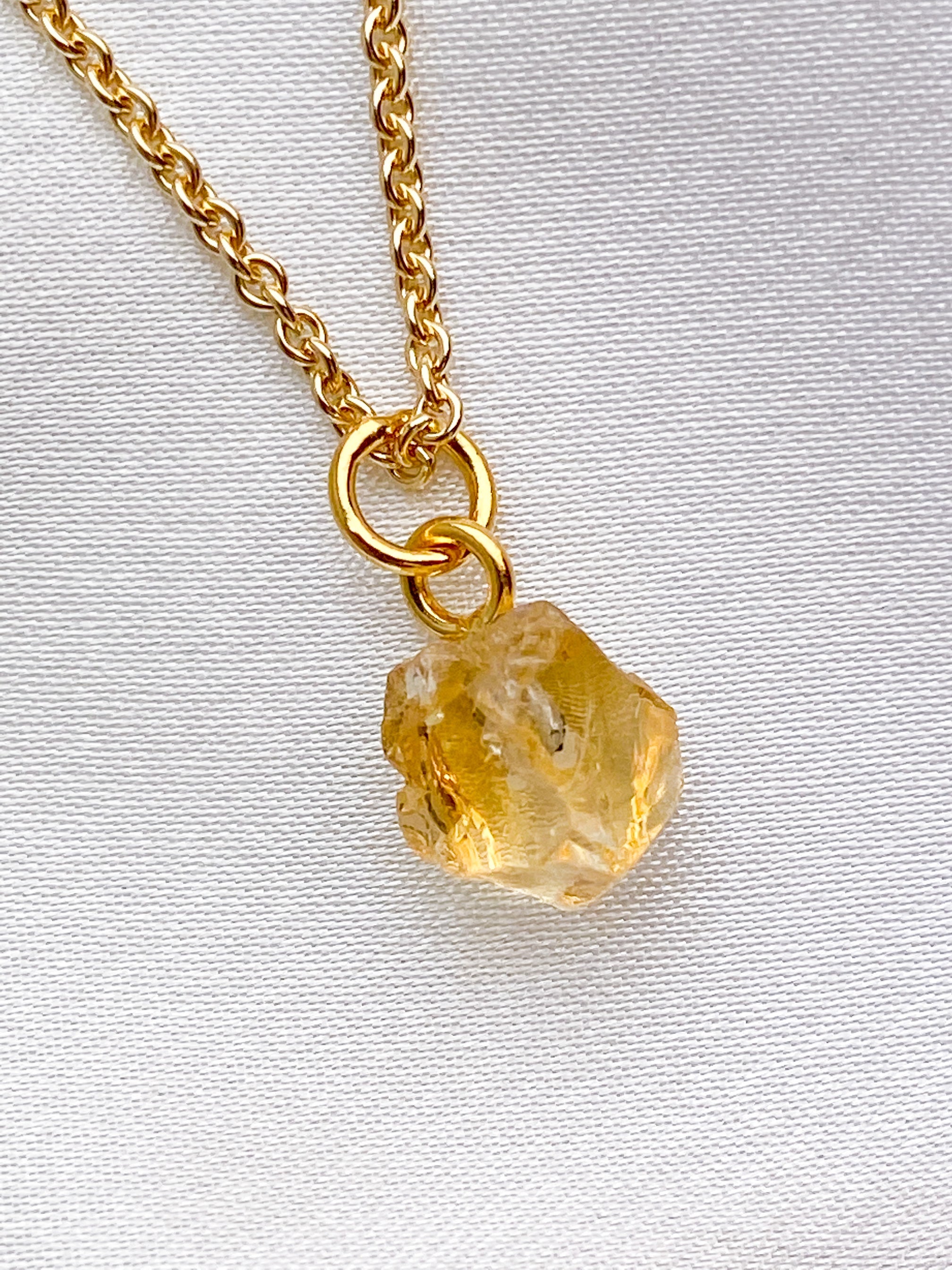 Akvamarin - Petite Heart - Guld
