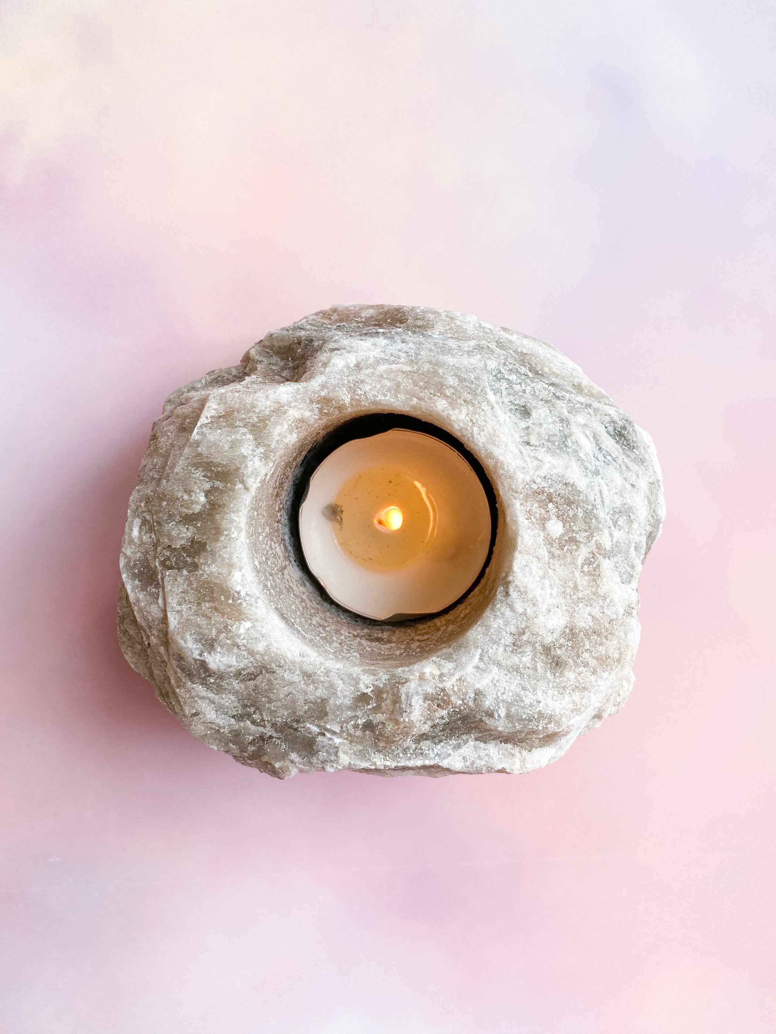 Grå Himalaya Salt Firefitterhållare