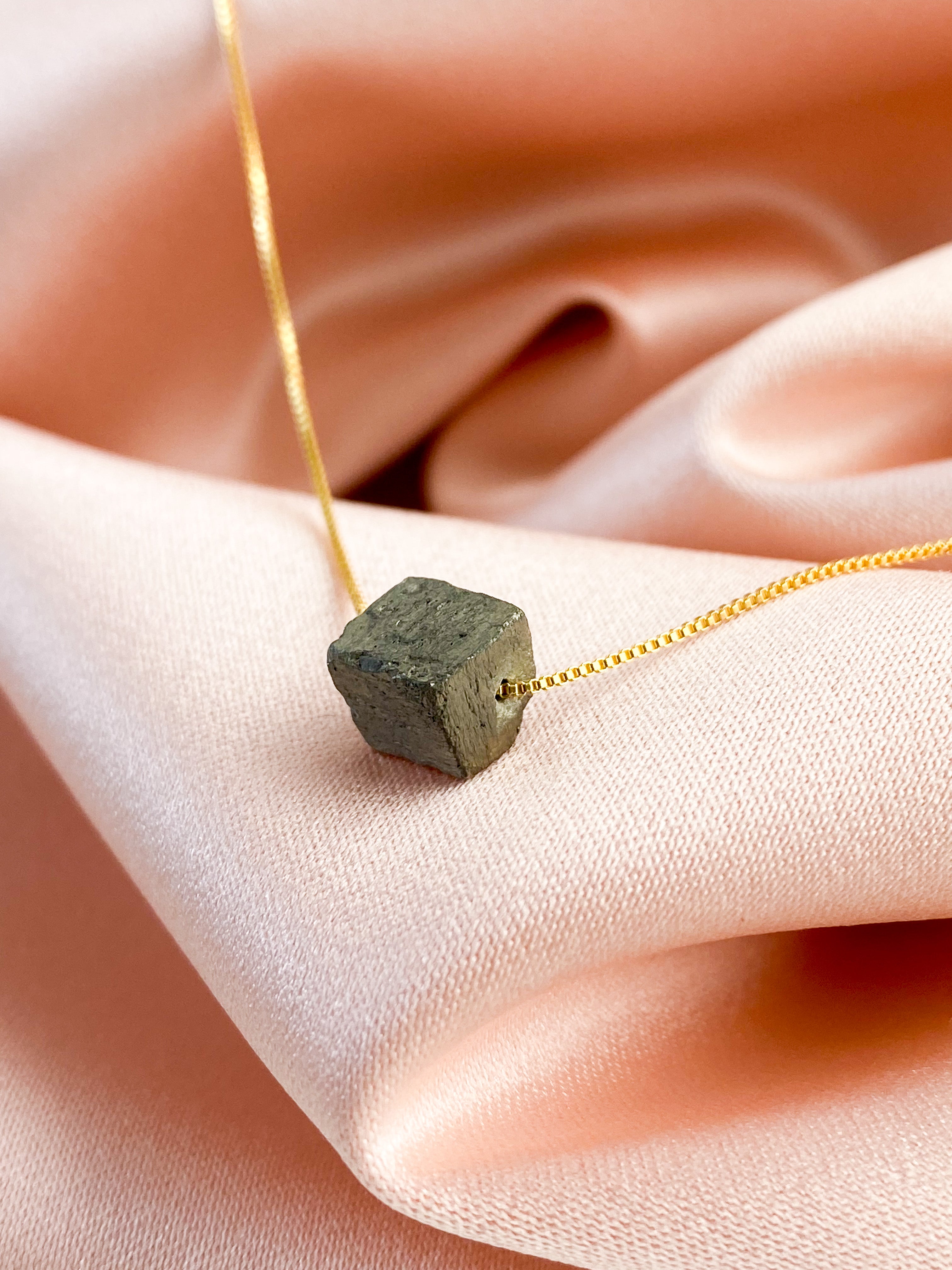 Akvamarin - Petite Heart - Guld