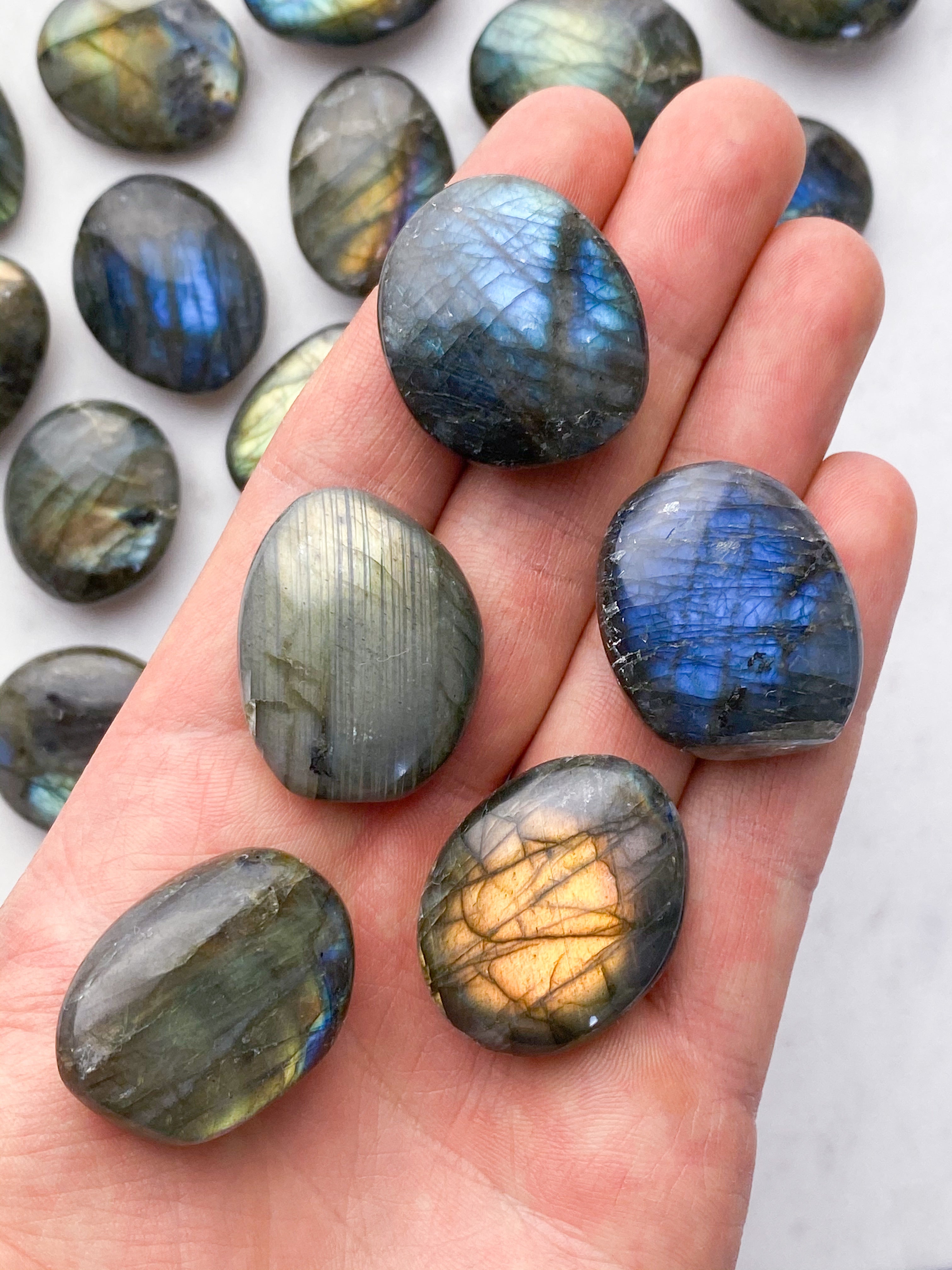 Labradorit Amulet Pocket Stone