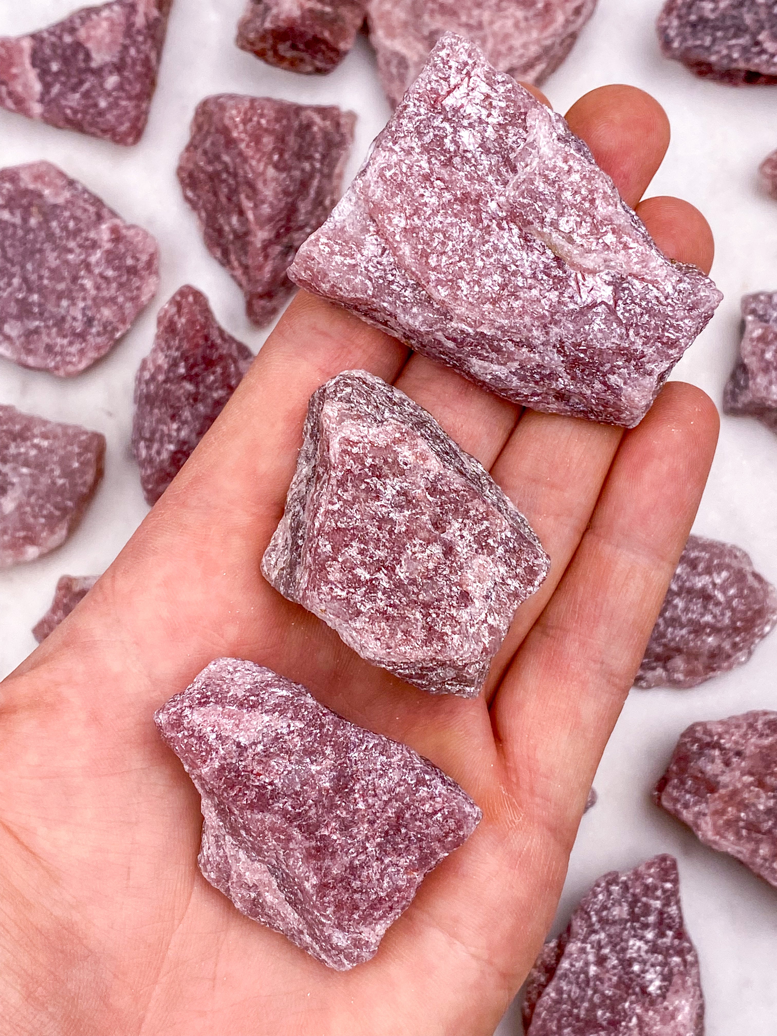 Fuchsit Lepidolit Raw