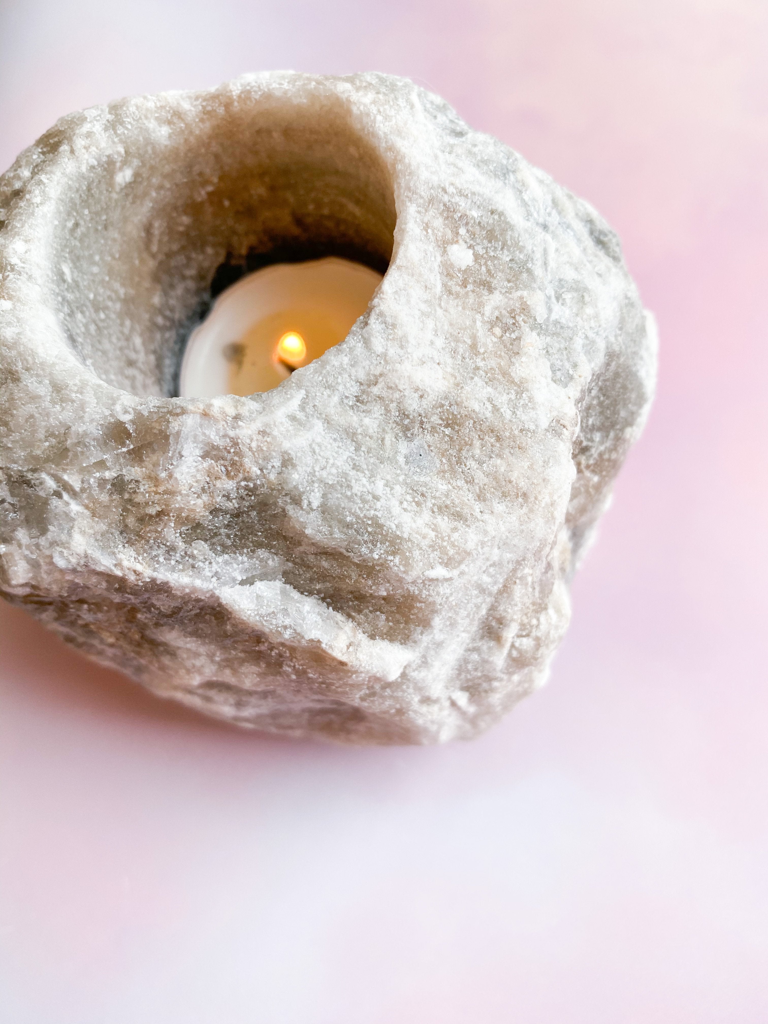 Grå Himalaya Salt Firefitterhållare