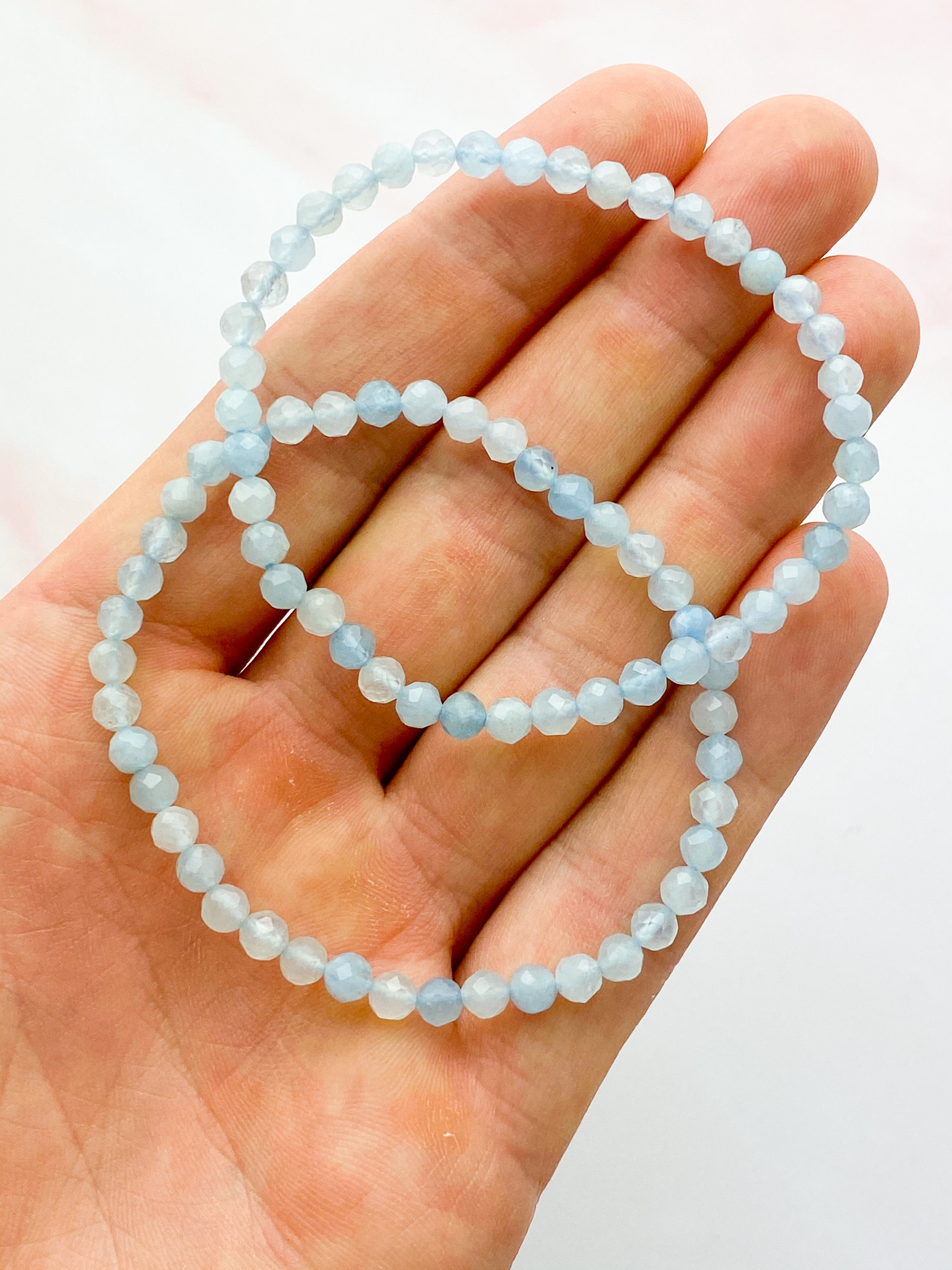 Akvamarin armband (fasett)