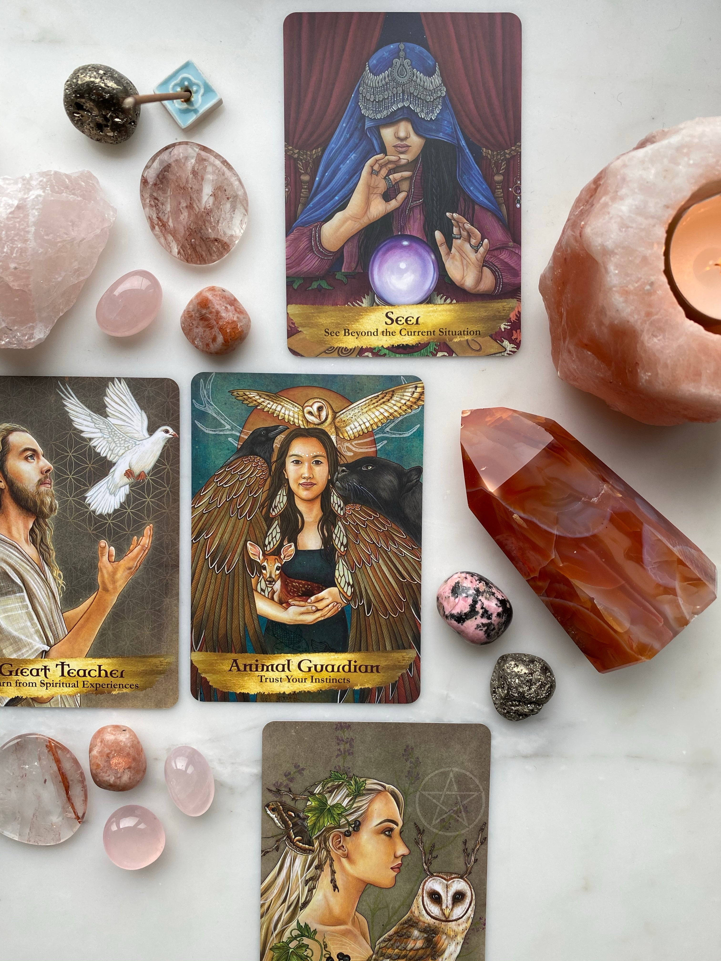 Änglar och förfader Oracle Card av Kyle Gray
