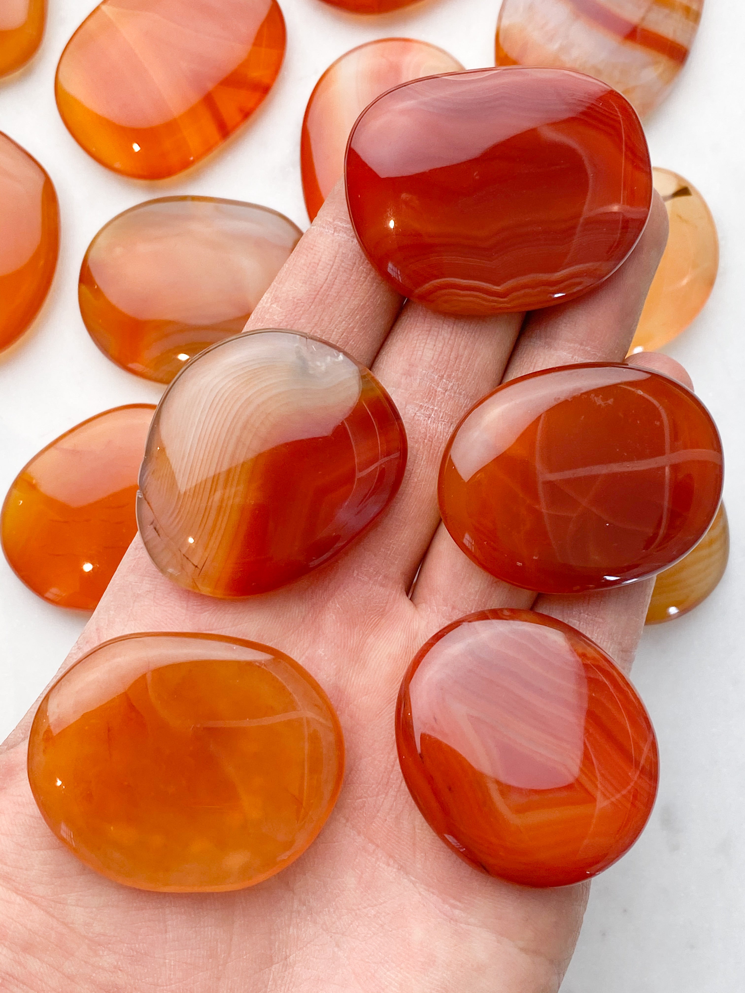 Karneol Pocket Stone (stor)