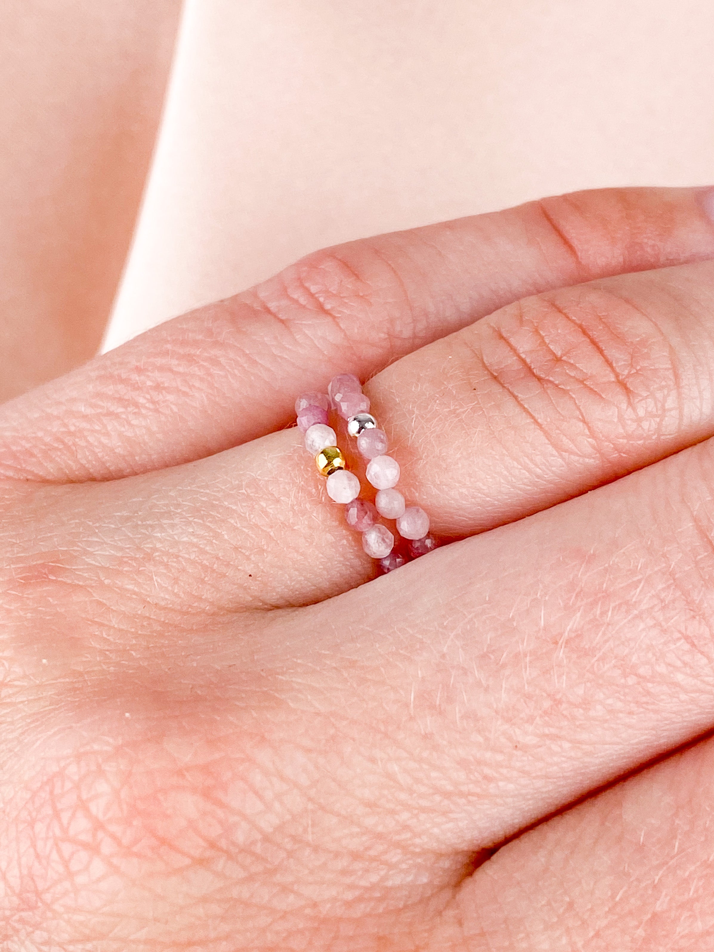 Rosa Turmalin Armband (FACET)