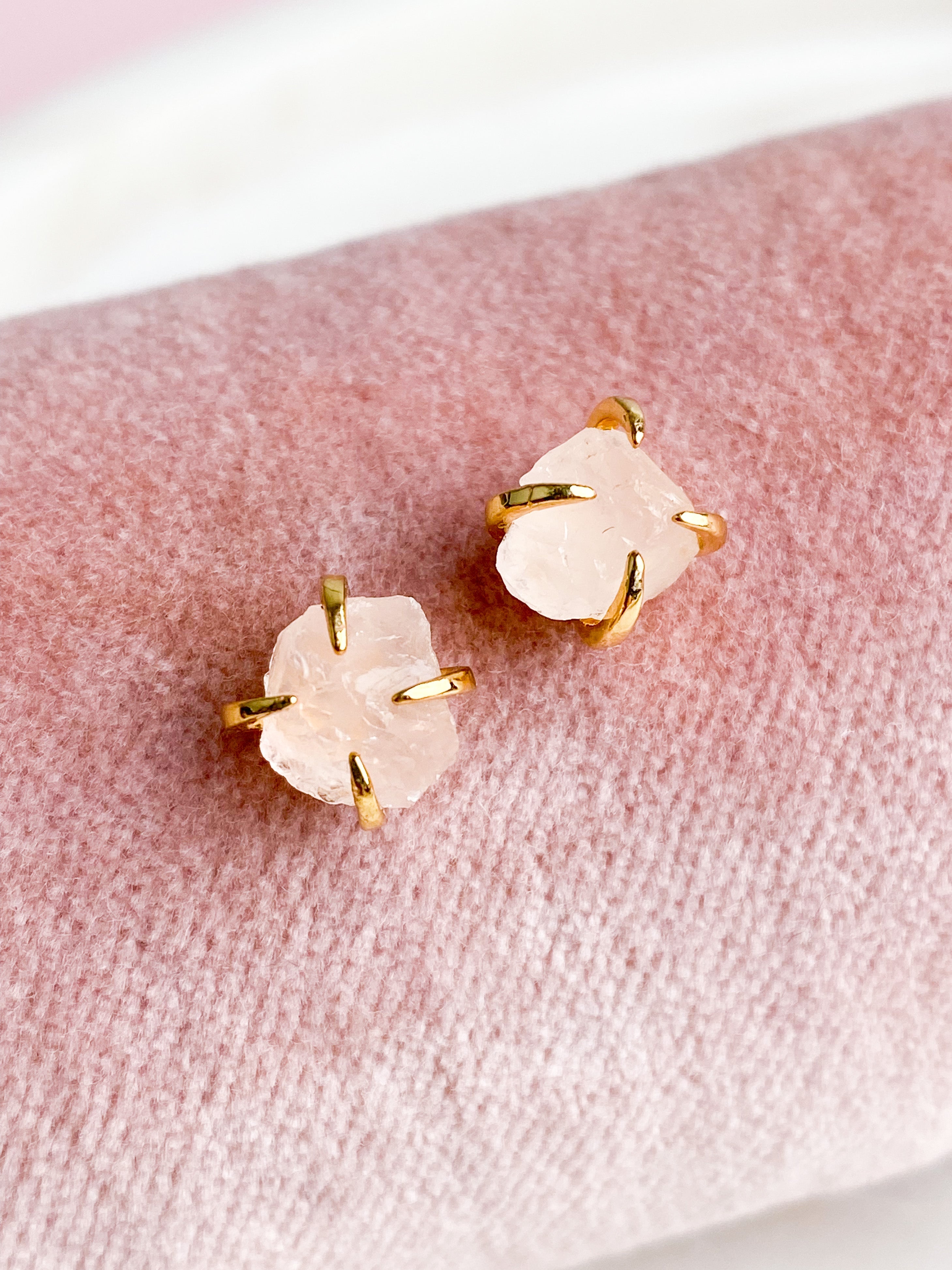 Akvamarin - Petite Heart - Guld