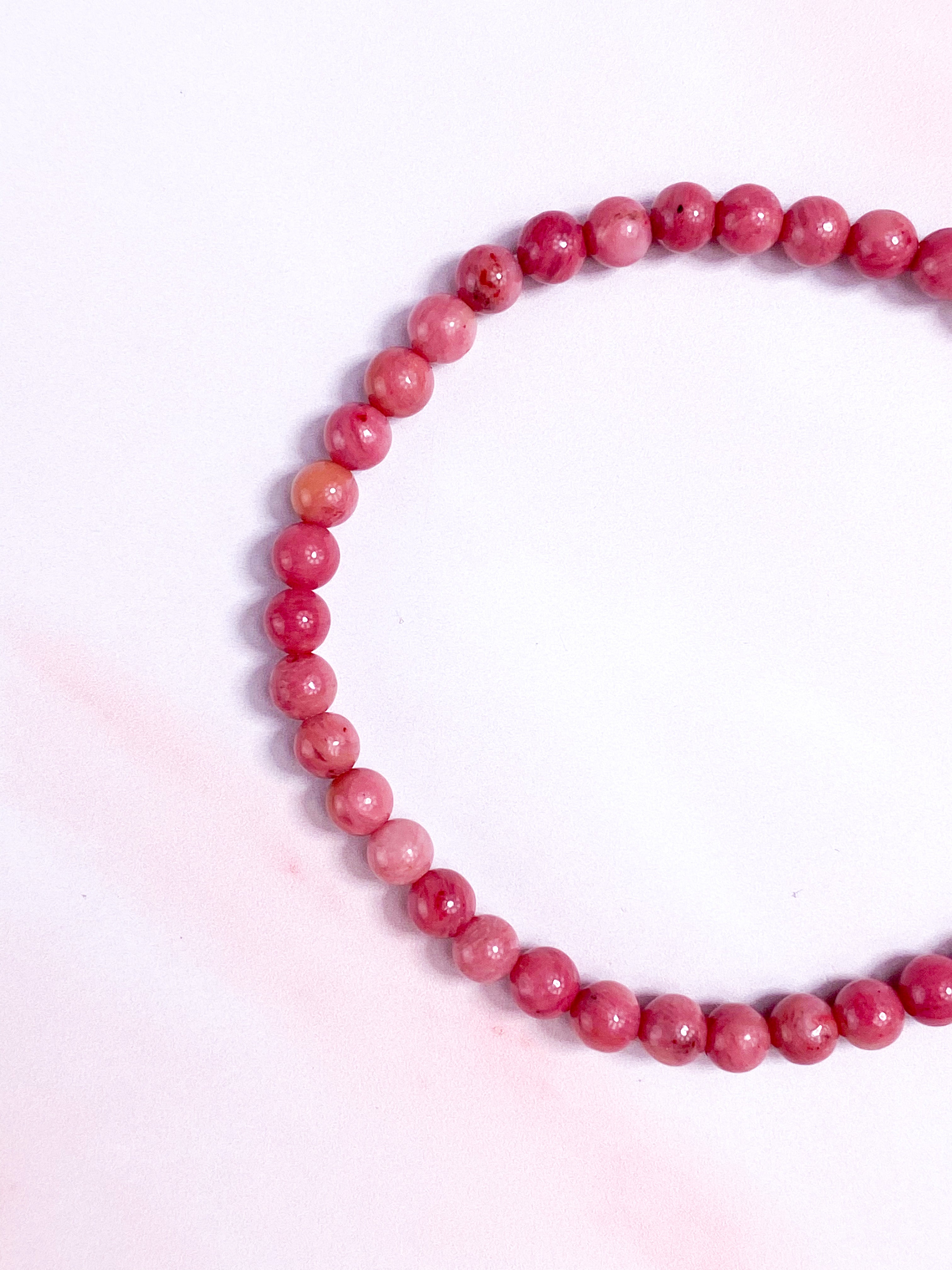 Rosa Rhodonite polerad