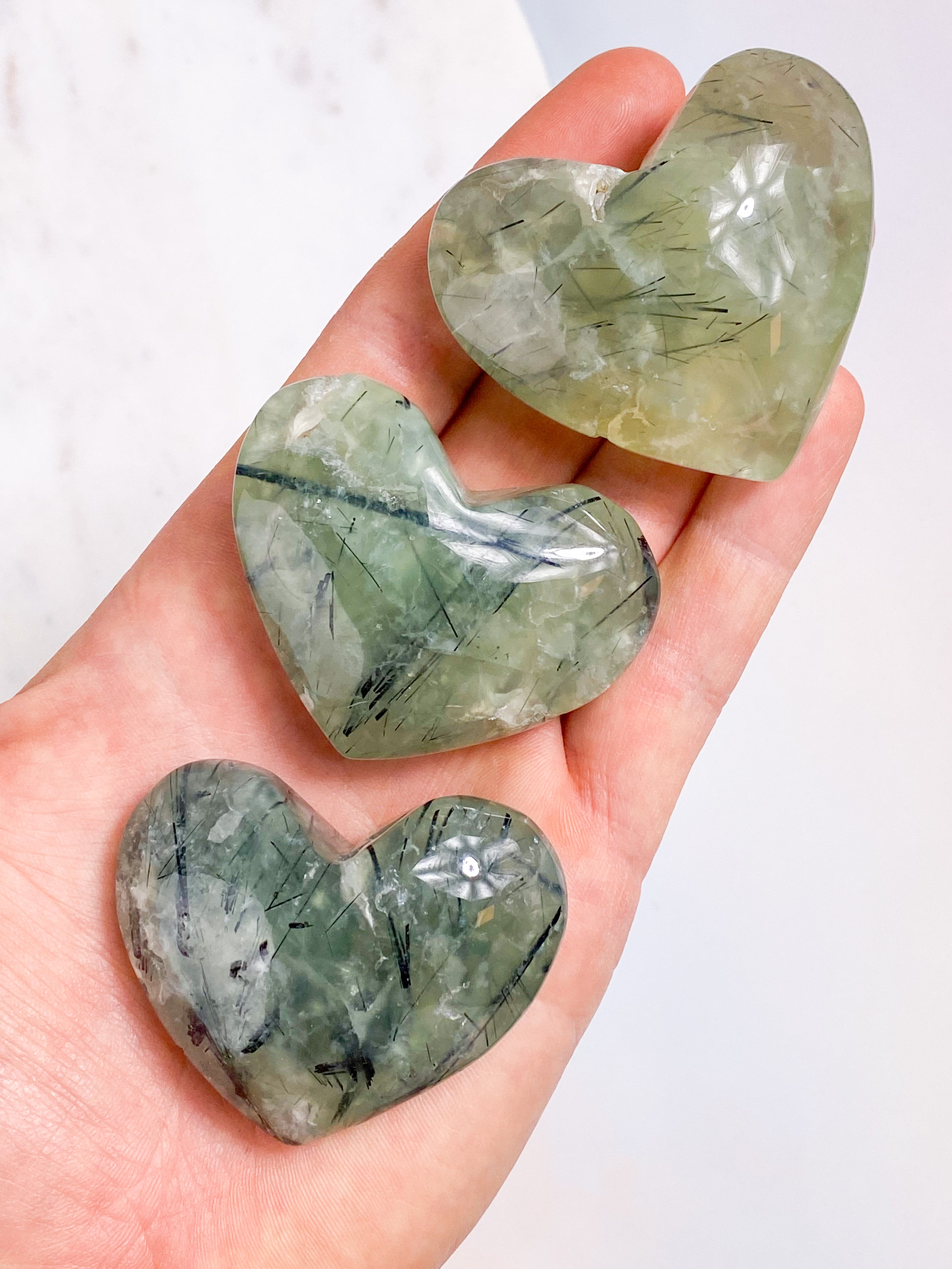 Prehnit palmstone