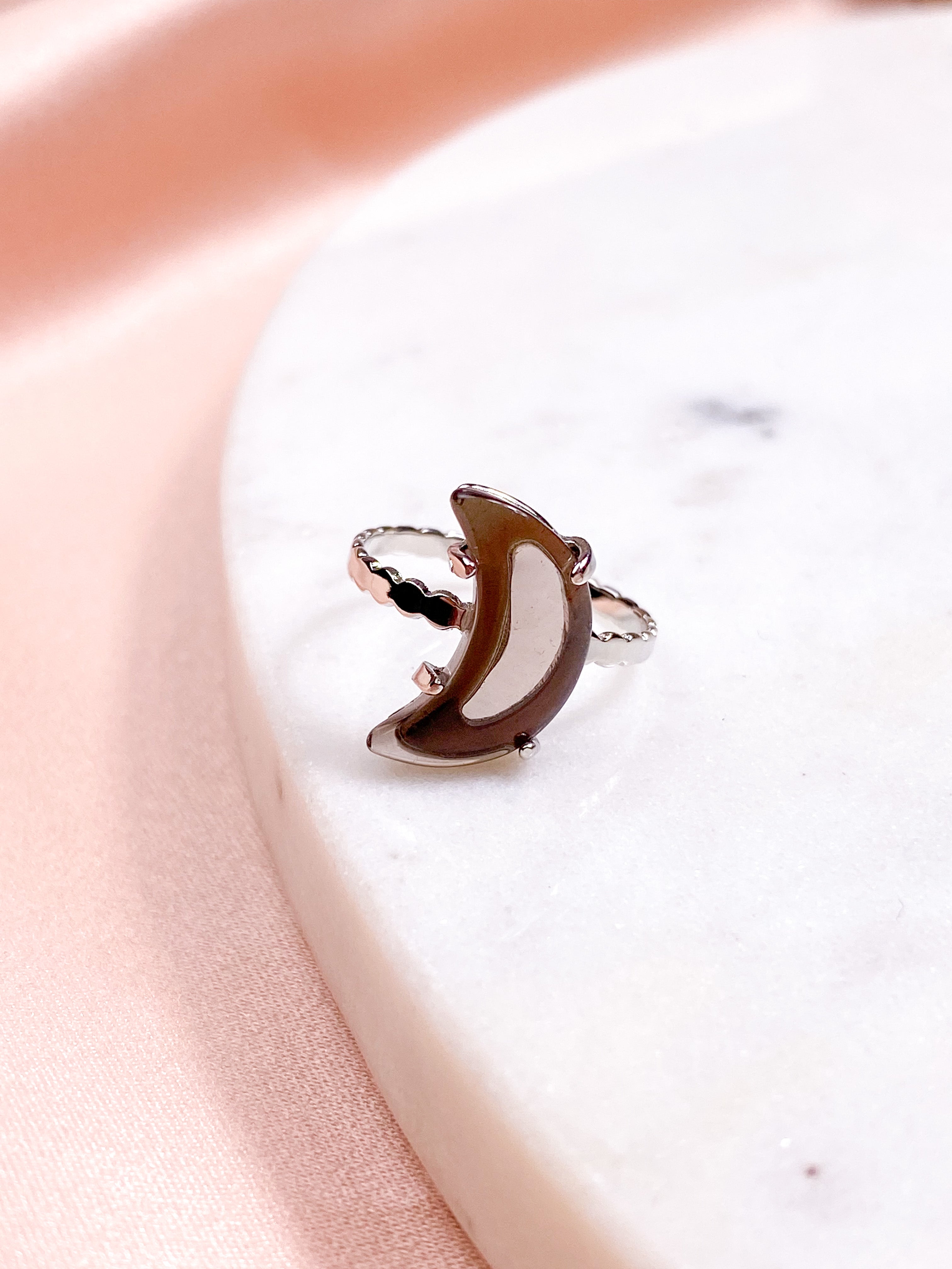 Rökkvarts Månring - Försilvrad