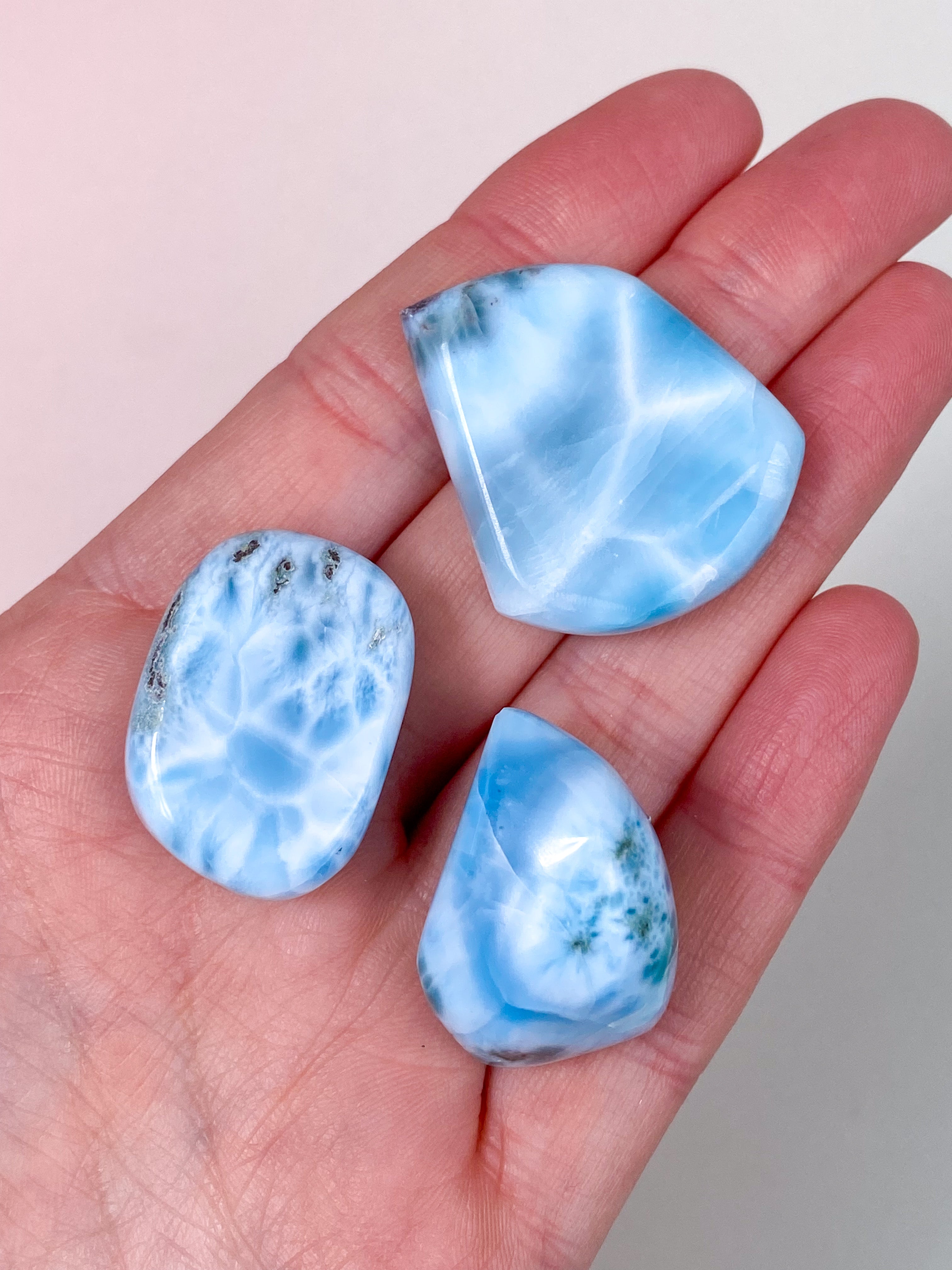 Larimar Pocket Stone - Exklusiv kvalitet