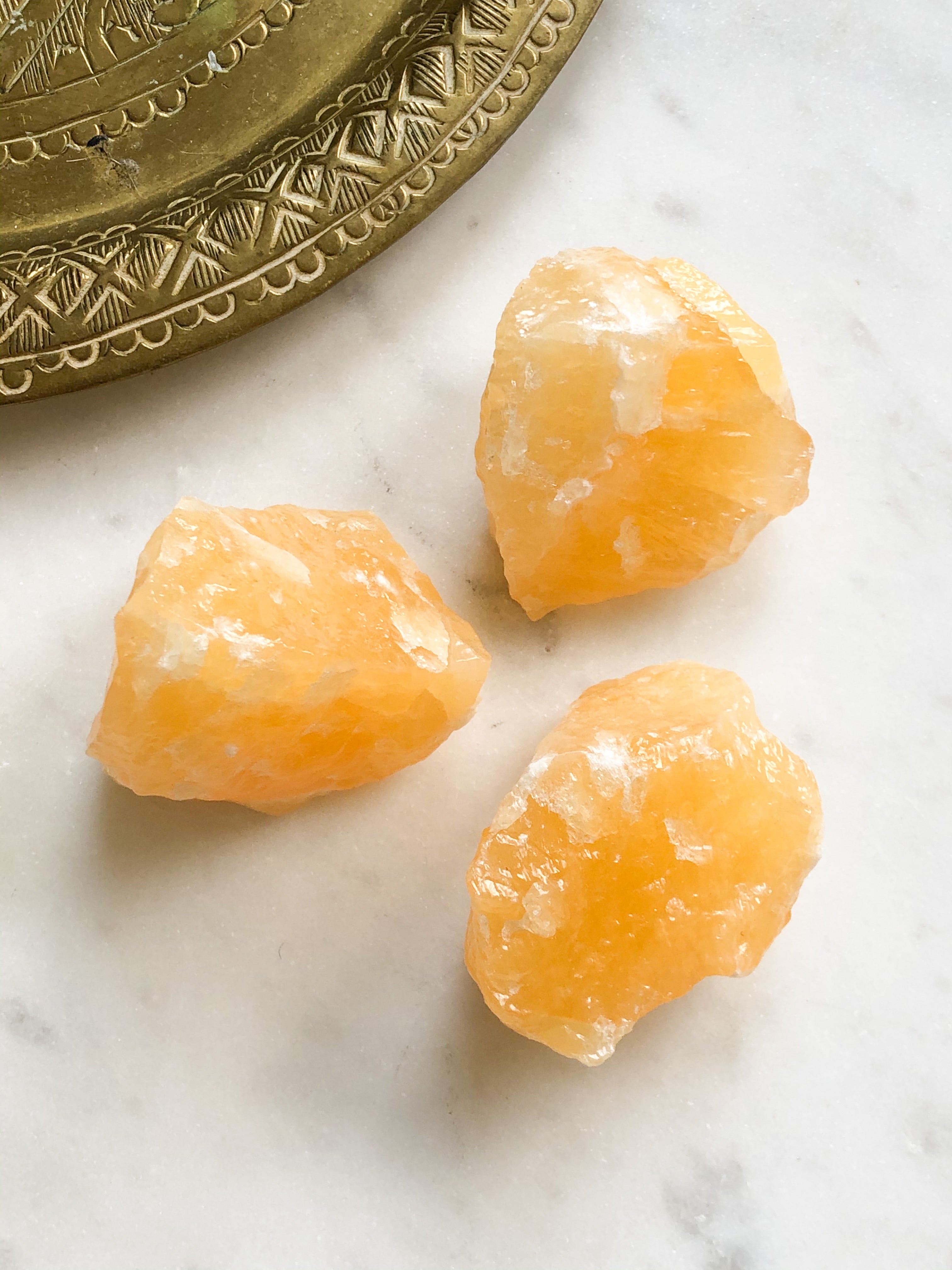 Orange Calcite Raw
