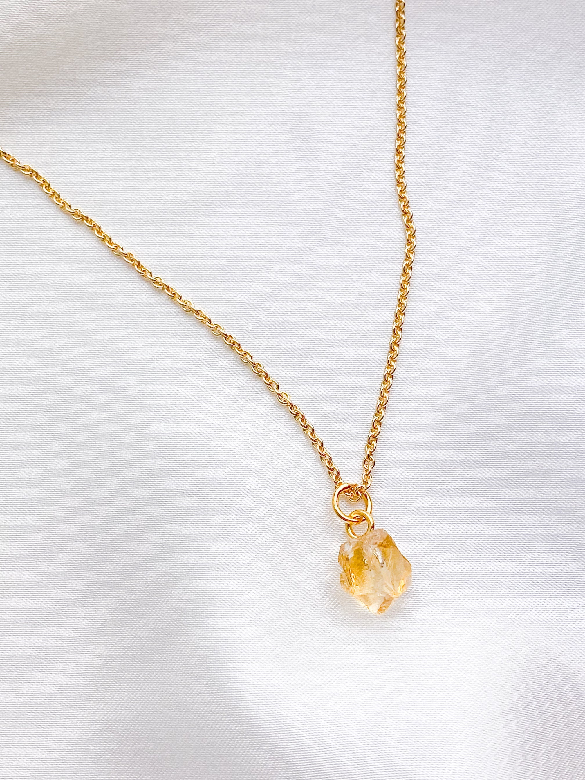 Akvamarin - Petite Heart - Guld