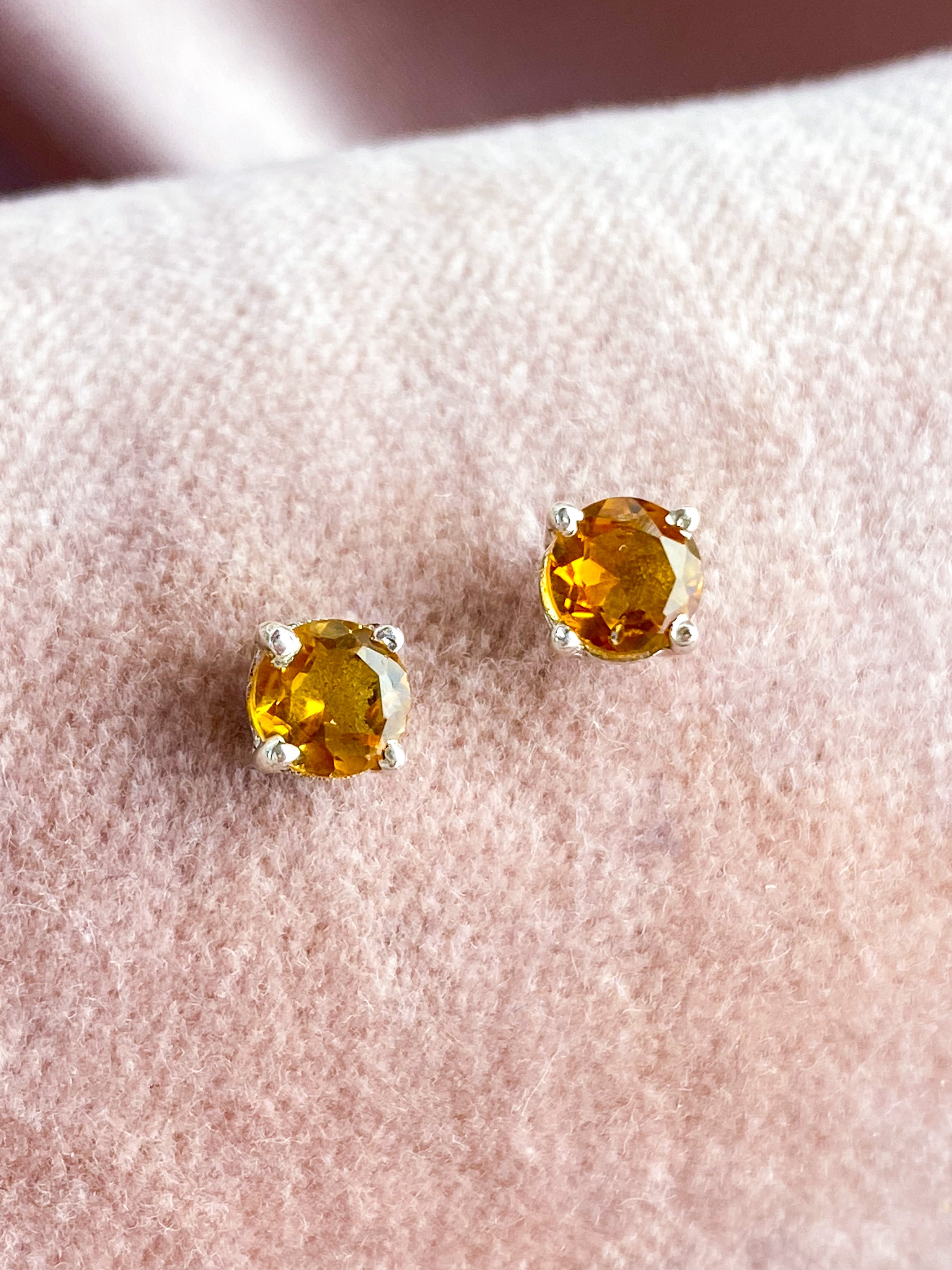 Akvamarin - Petite Heart - Guld