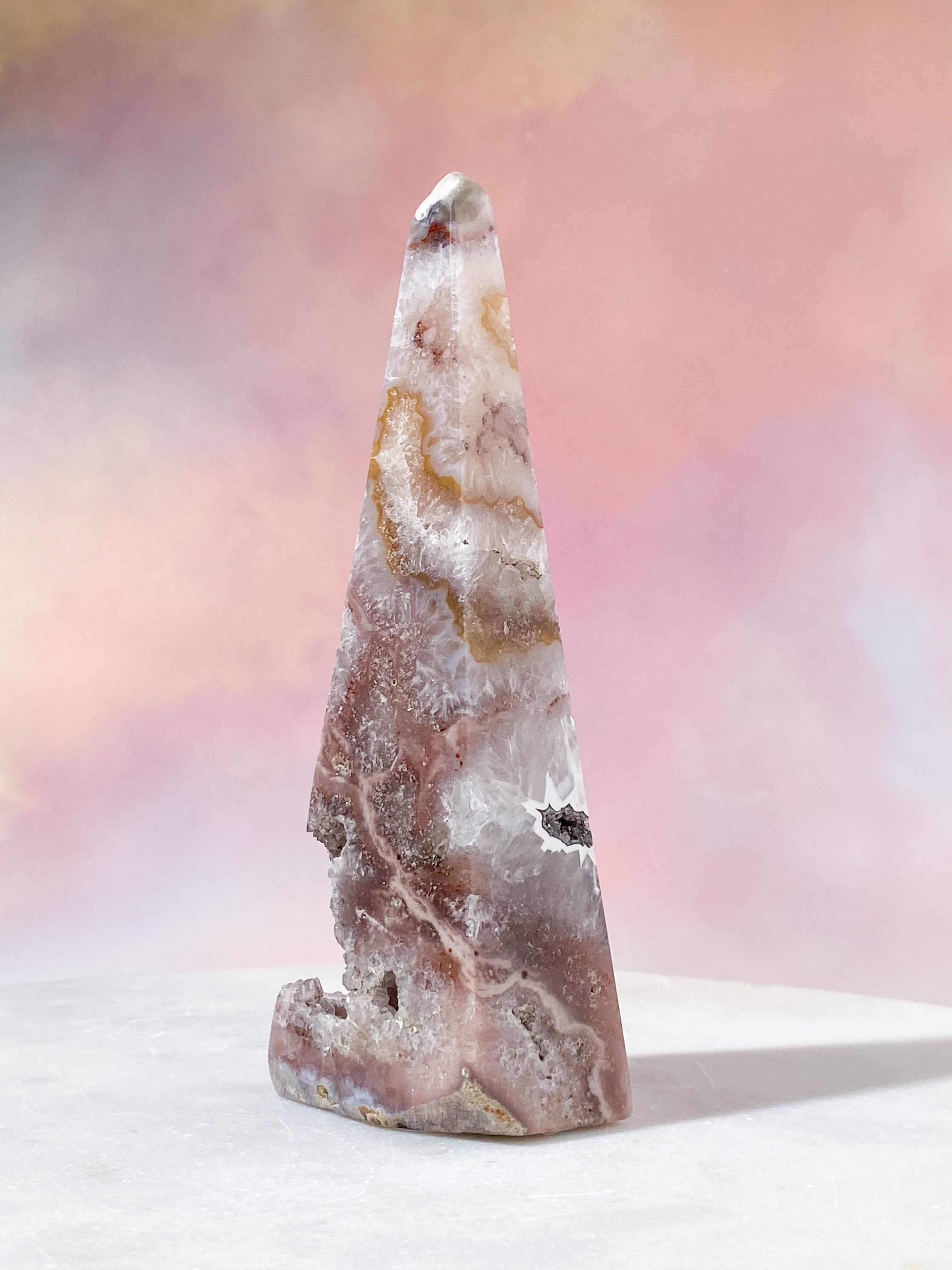 Druzy Agat Tårn (Nr. 25)