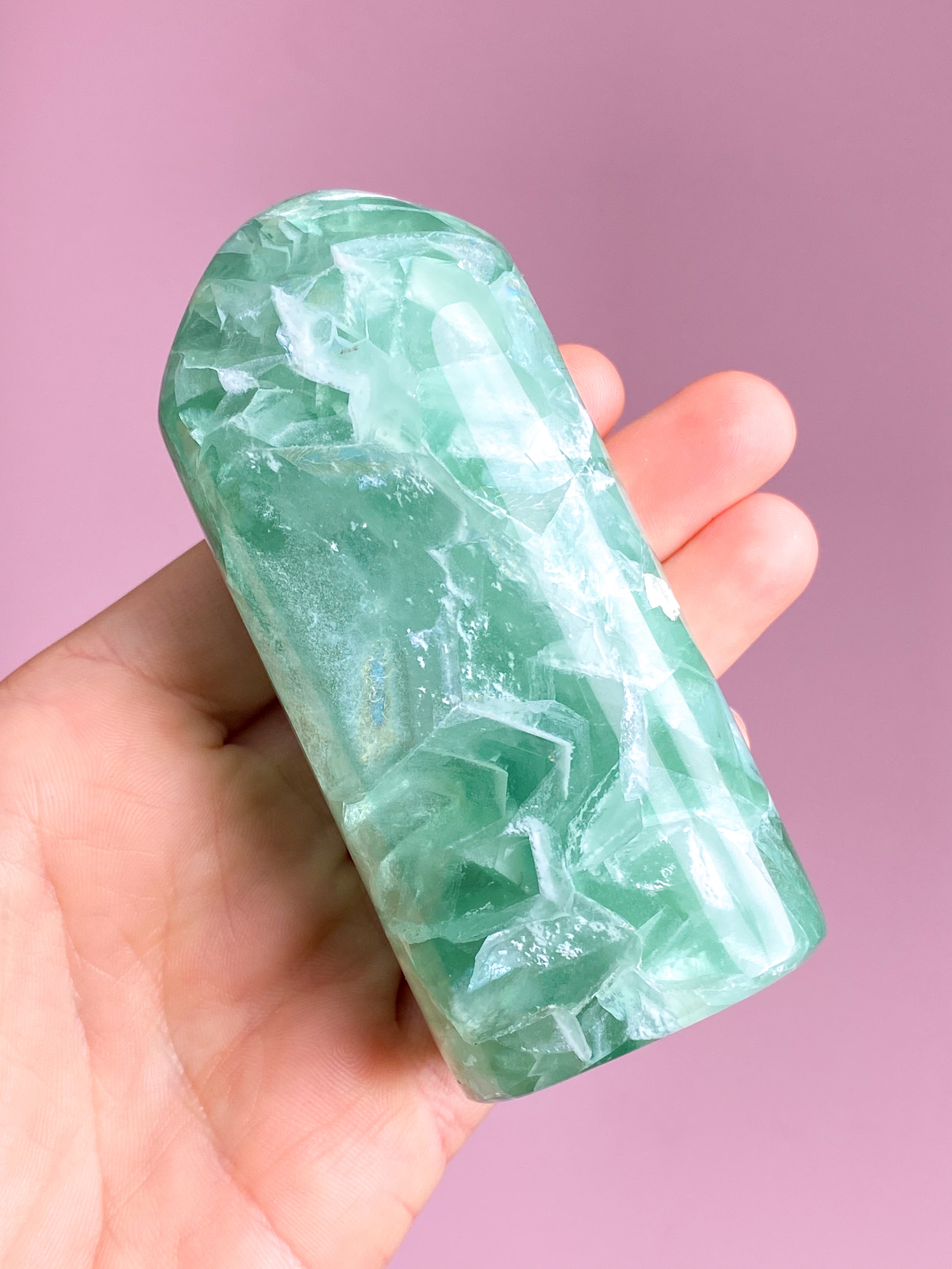 Grönt fluorittorn - litet