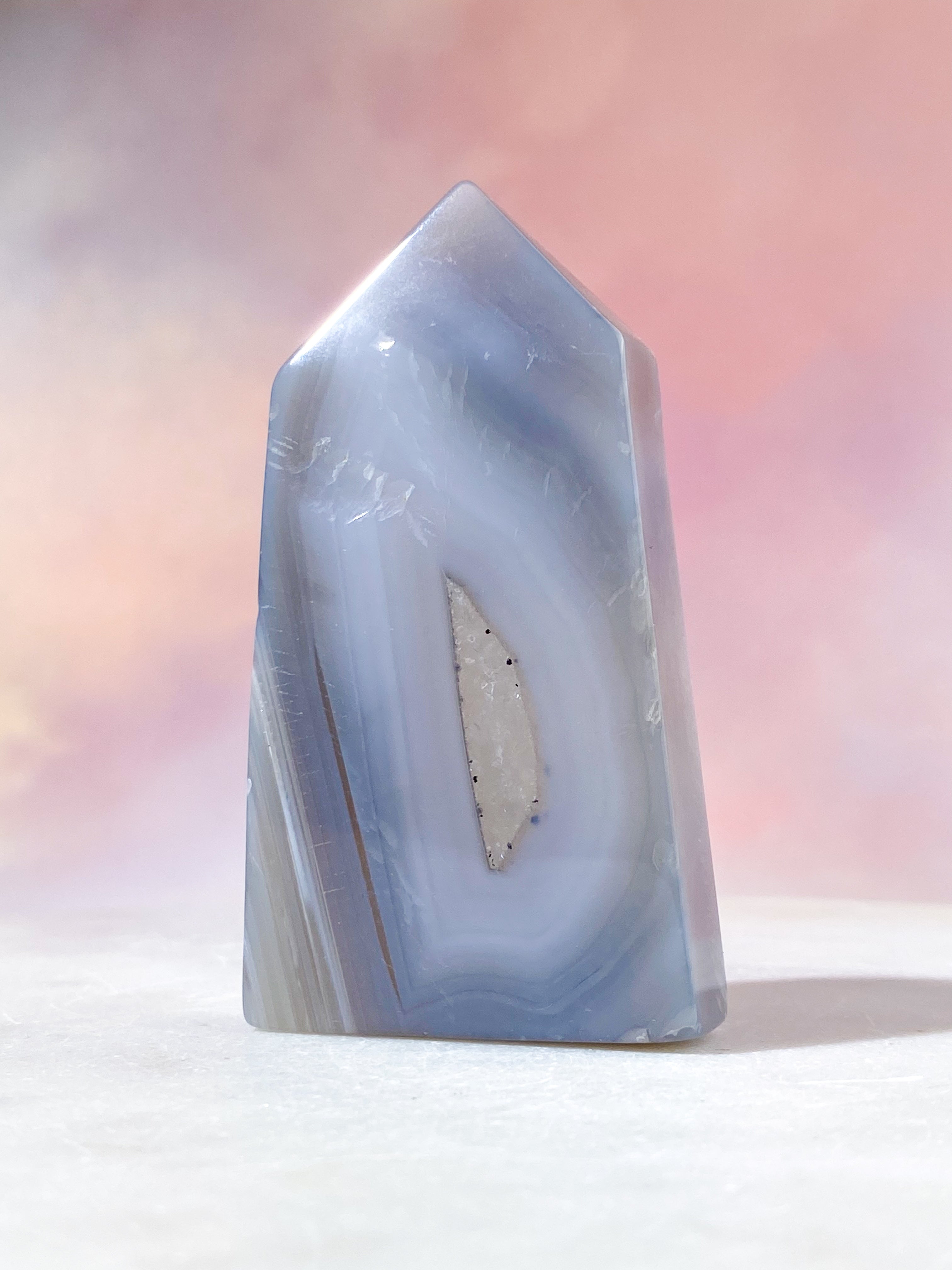 Druzy Agat Polerad Torn (Nr. 3)