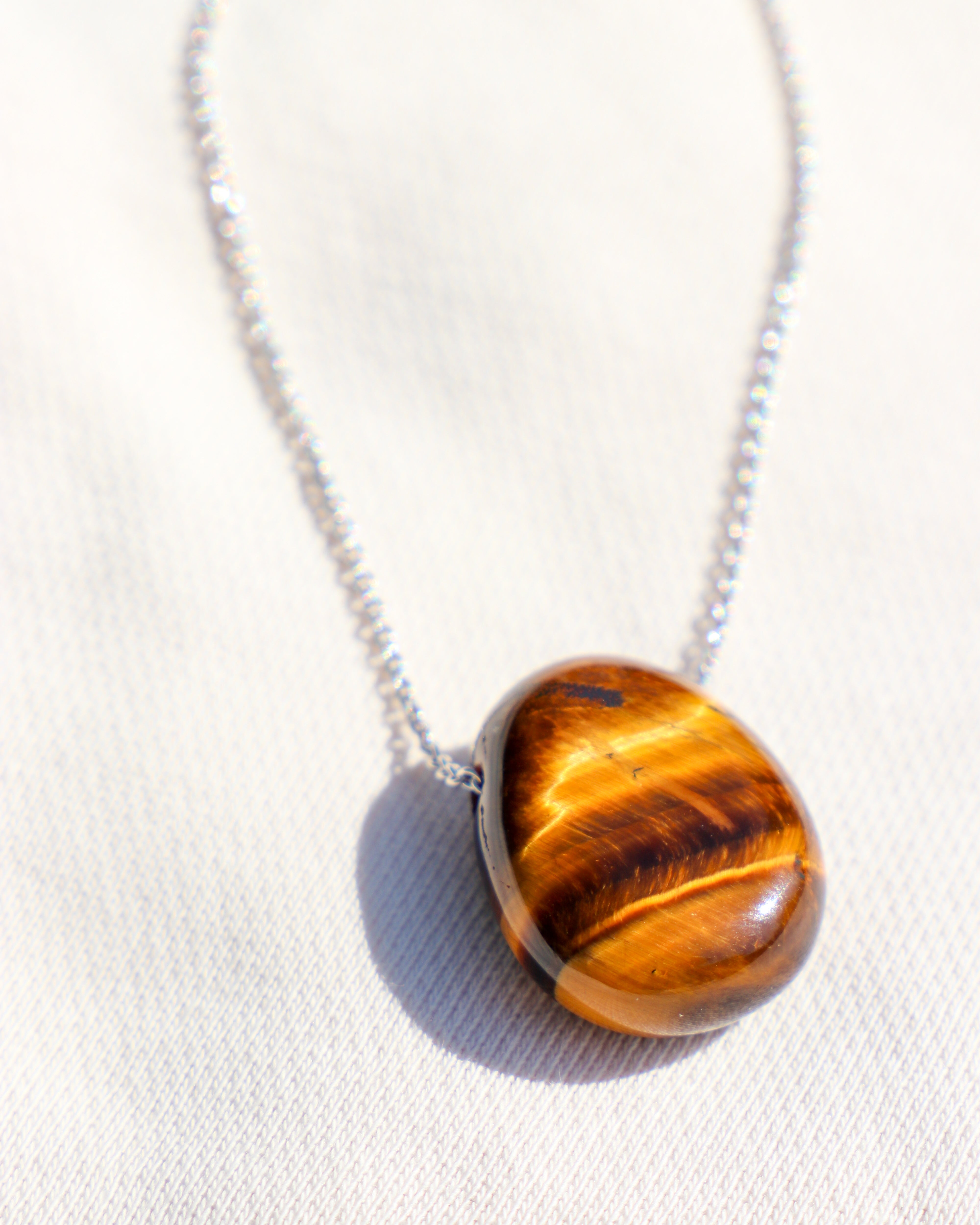 Tiger Eye Drop Necklace