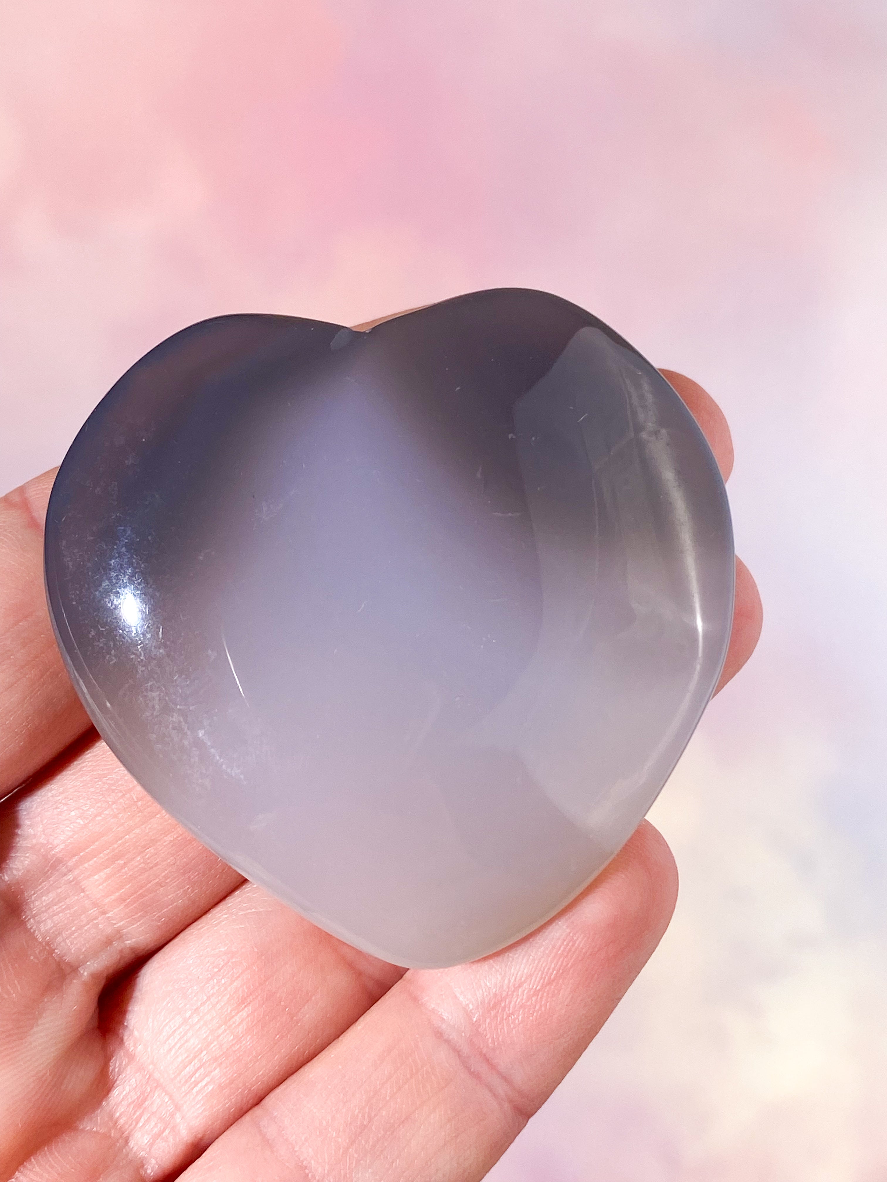 Druzy Agat Hjerte (Nr. 3)