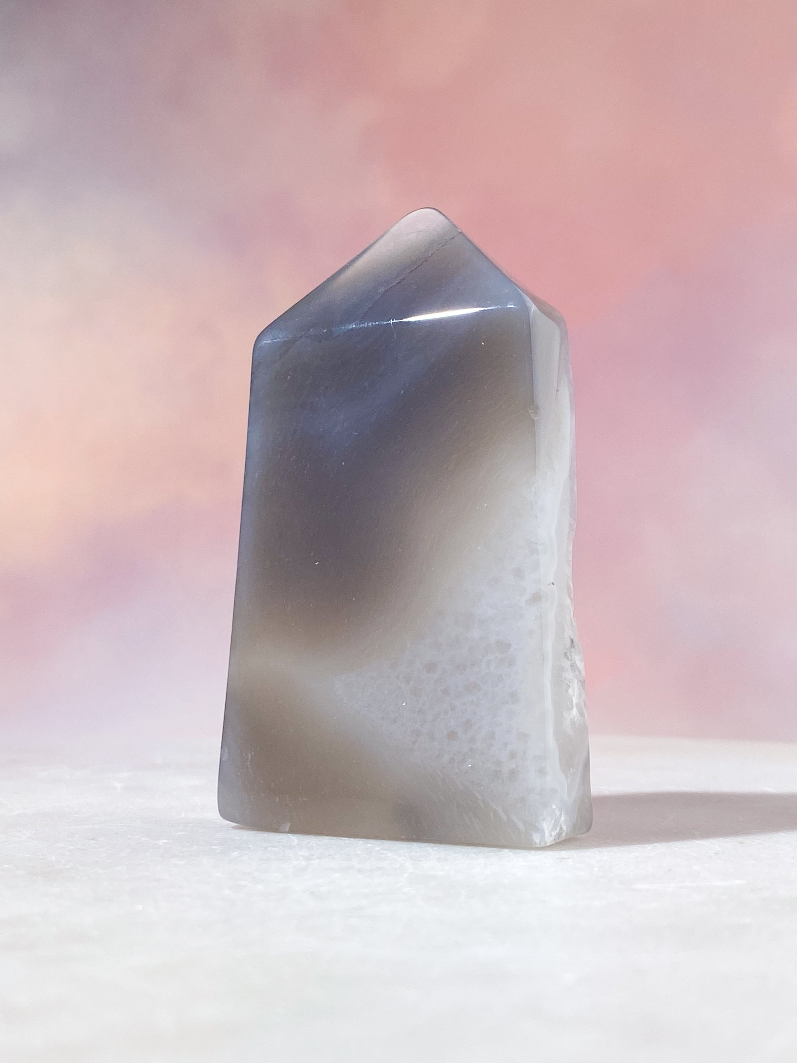 Druzy Agat Polerad Torn (Nr 14)
