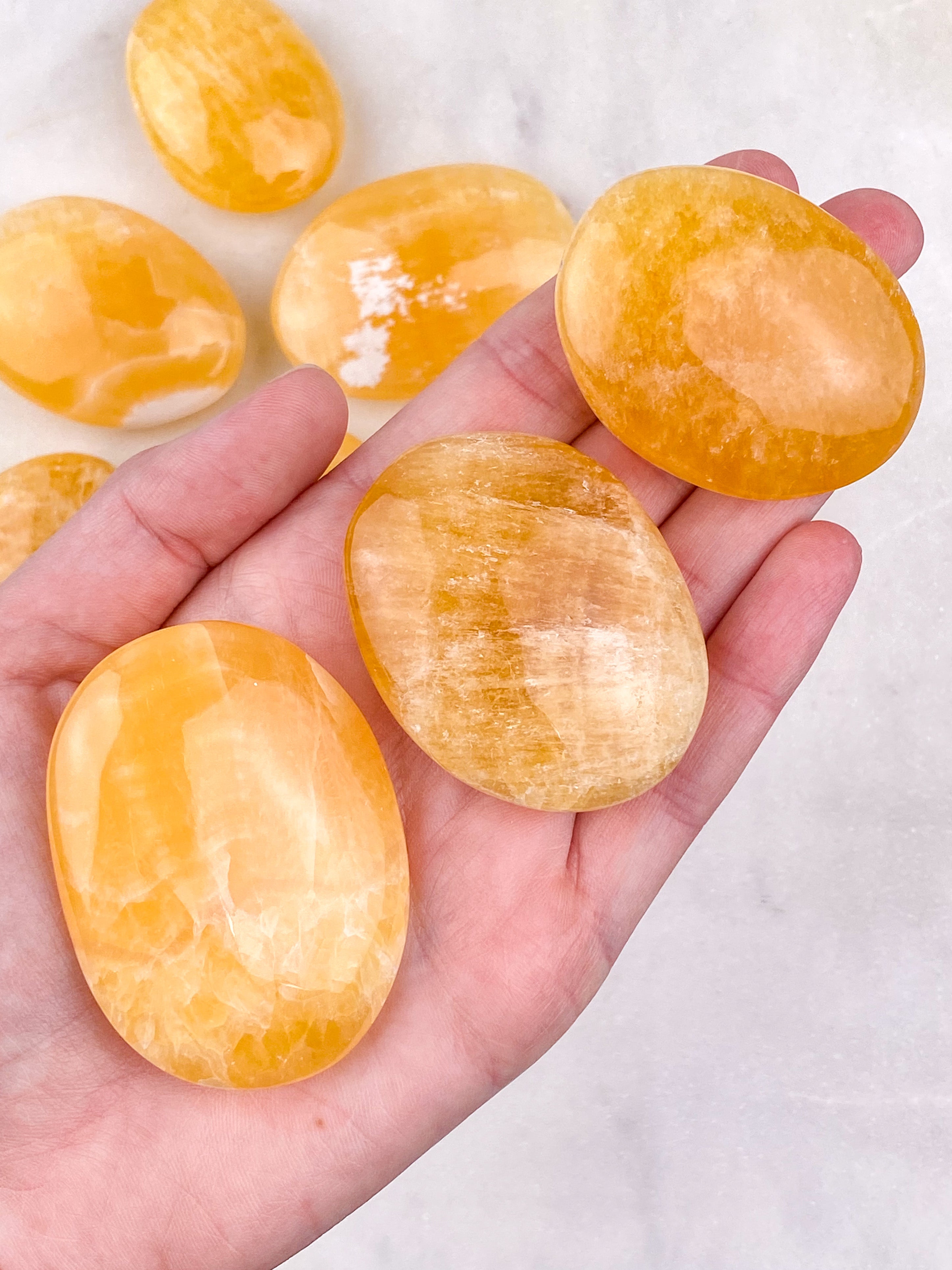Orange Calcit Palmstone