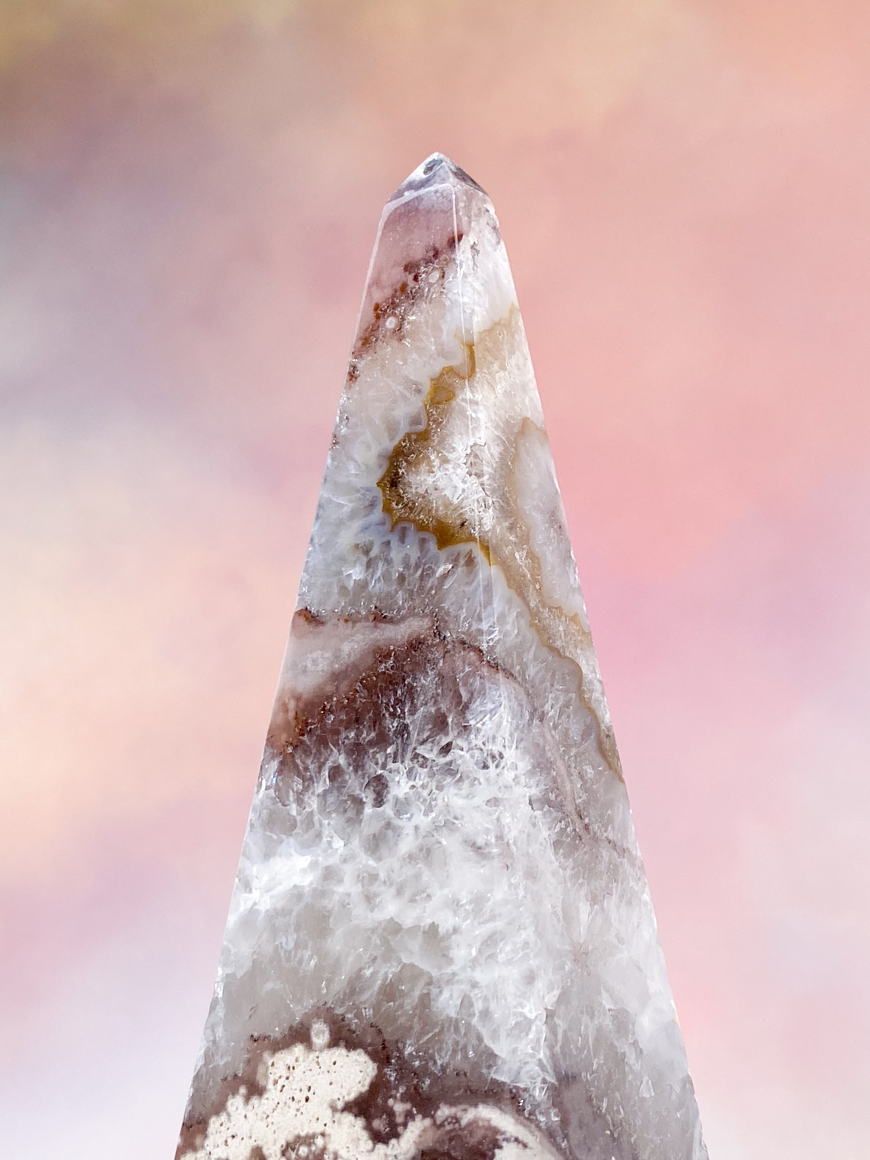 Druzy Agat Tårn (Nr. 24)