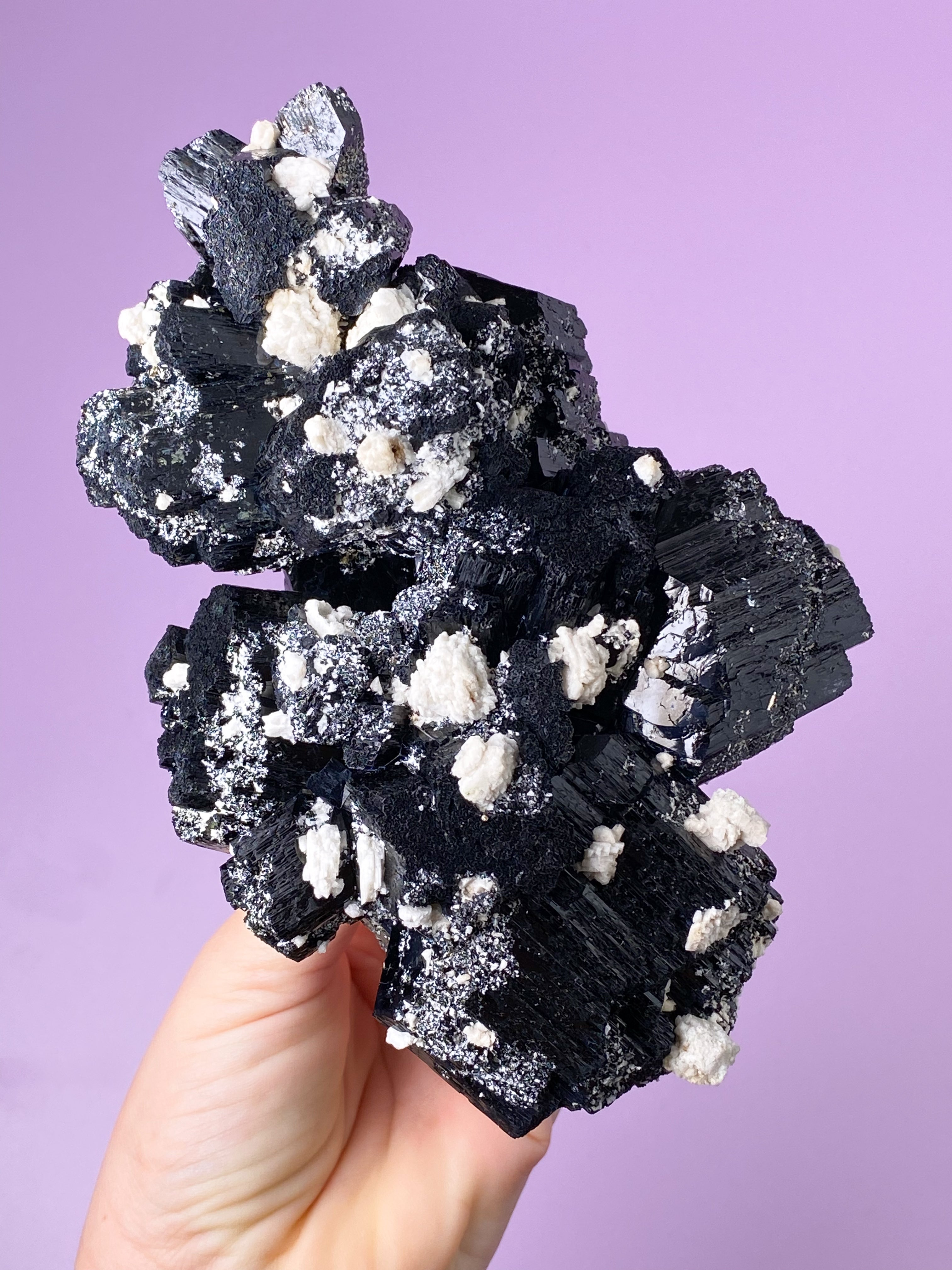 Svart turmalinkluster (nr 1)